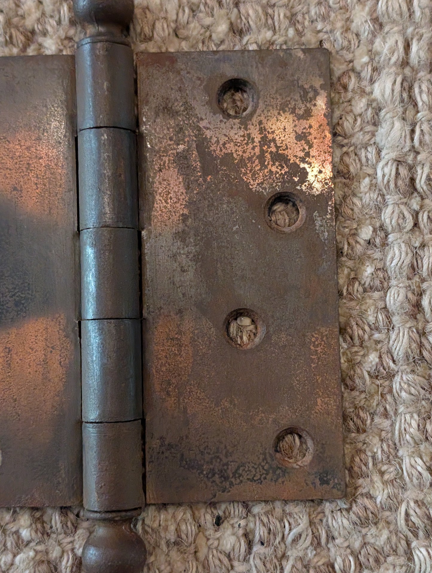 Antique 4 1/2" x 4 1/2" Stanley Ball Tip Door Hinge Original Steel Hardware Sold Individually