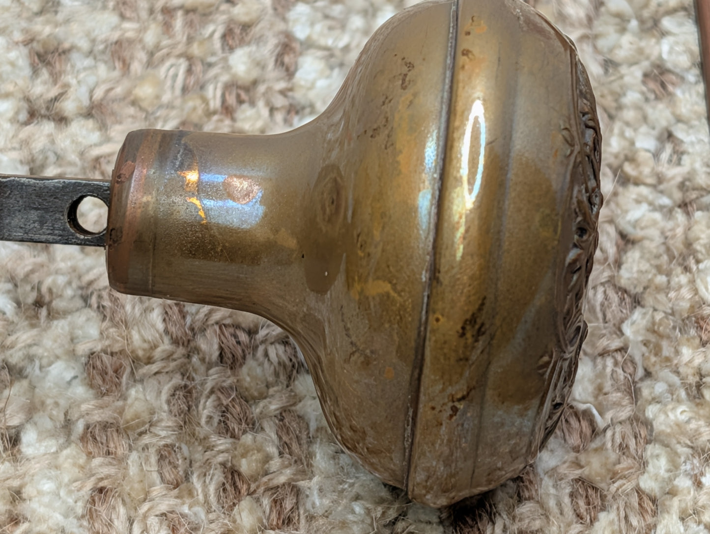 Antique Corbin Loraine Brass Door Knob Set - Circa 1905