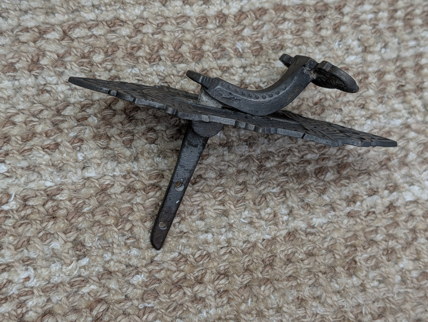 Antique Decorative Cast Iron Door Bell Lever