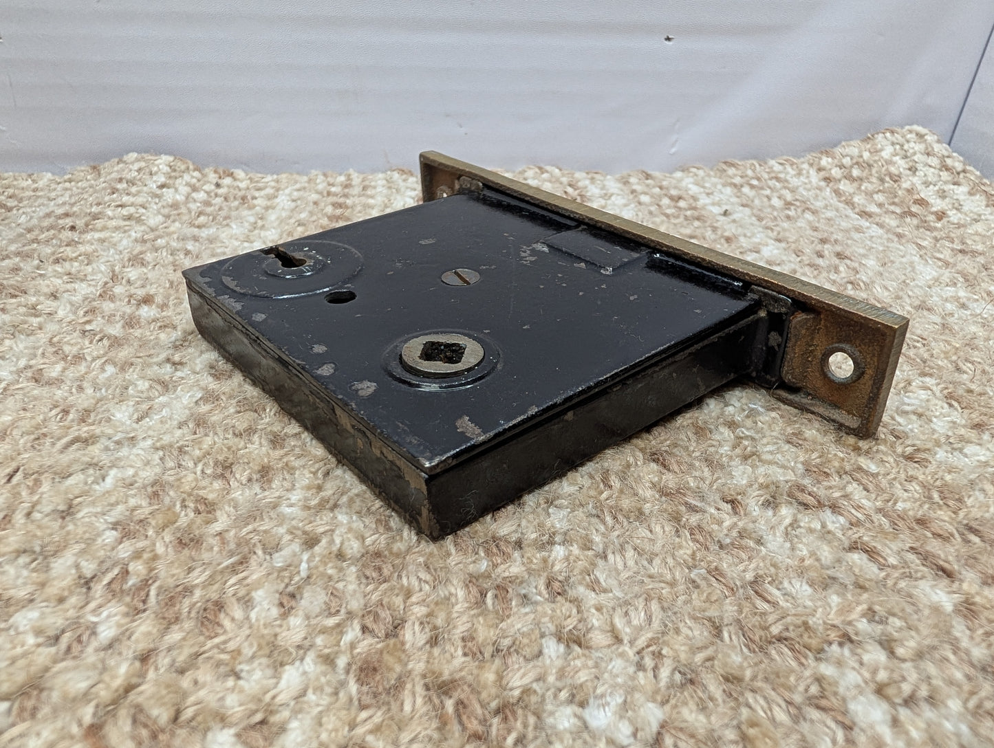 Antique Interior Mortise Lock Door Hardware #3440 With Key