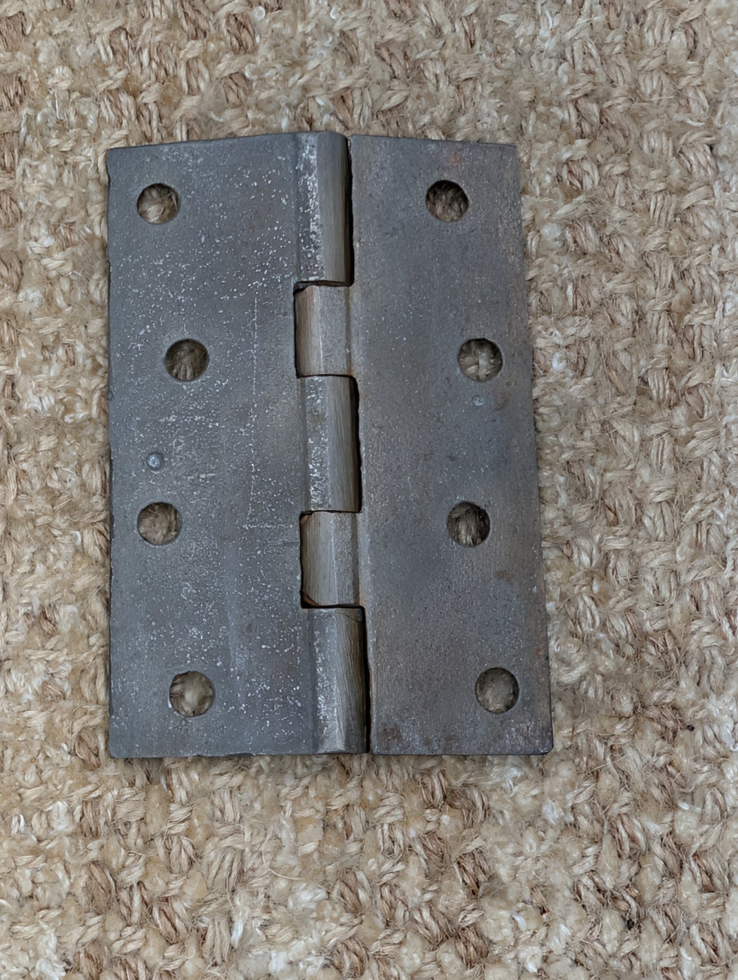 2 11/16" x 3 15/16" Antique Cast Iron Butt Hinge Door Hardware-Single Hinge