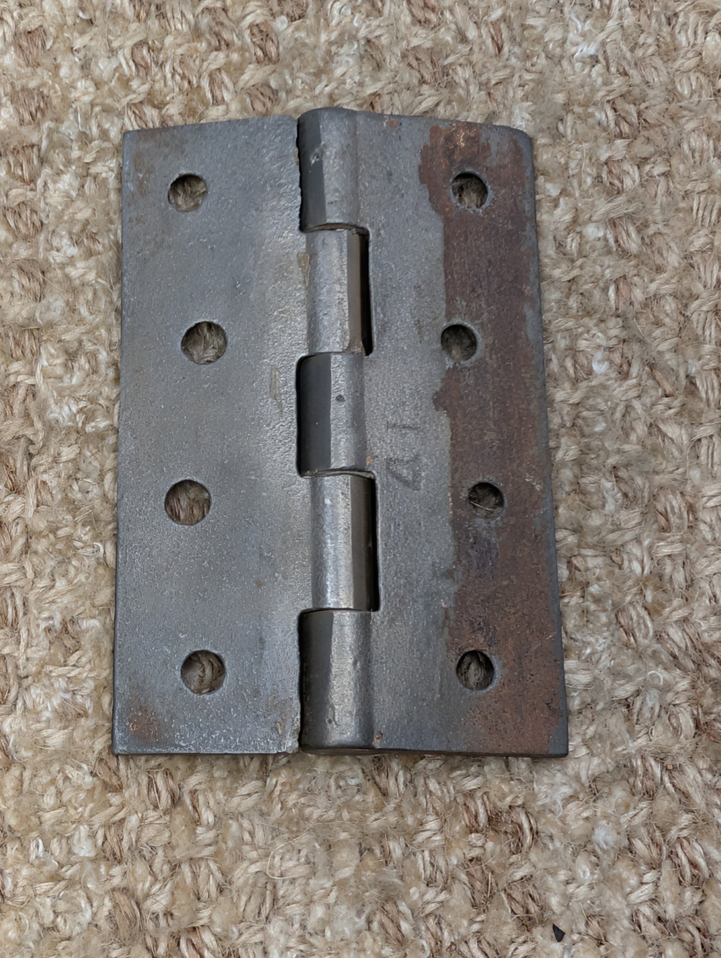 2 5/8" x 4" Antique Cast Iron Butt Hinge Door Hardware-Single Hinge