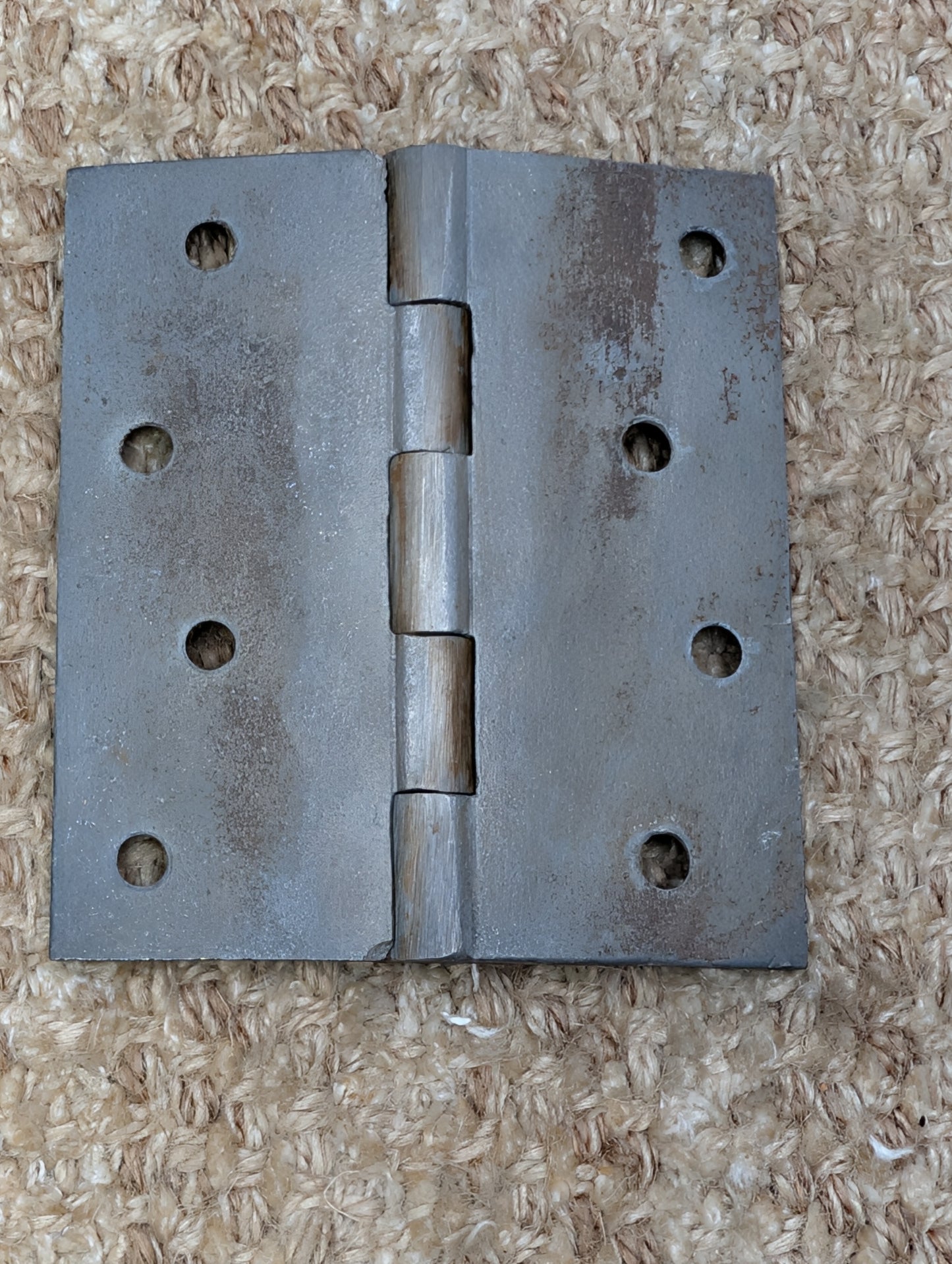 3 9/16" x 4" Antique Cast Iron Butt Hinge Door Hardware-Single Hinge