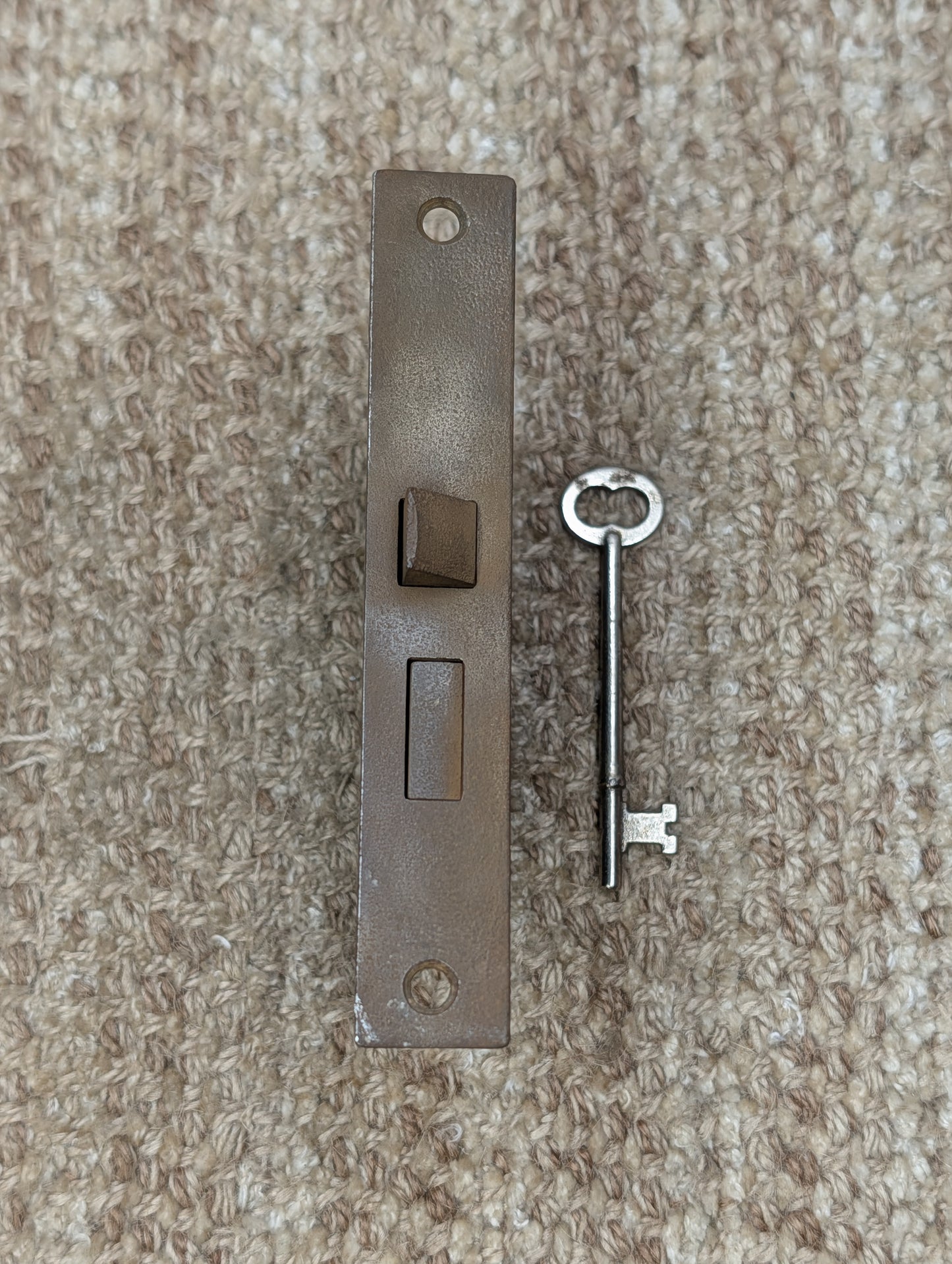 Antique Interior Mortise Lock Door Hardware #5164 (4-8-12) With Key