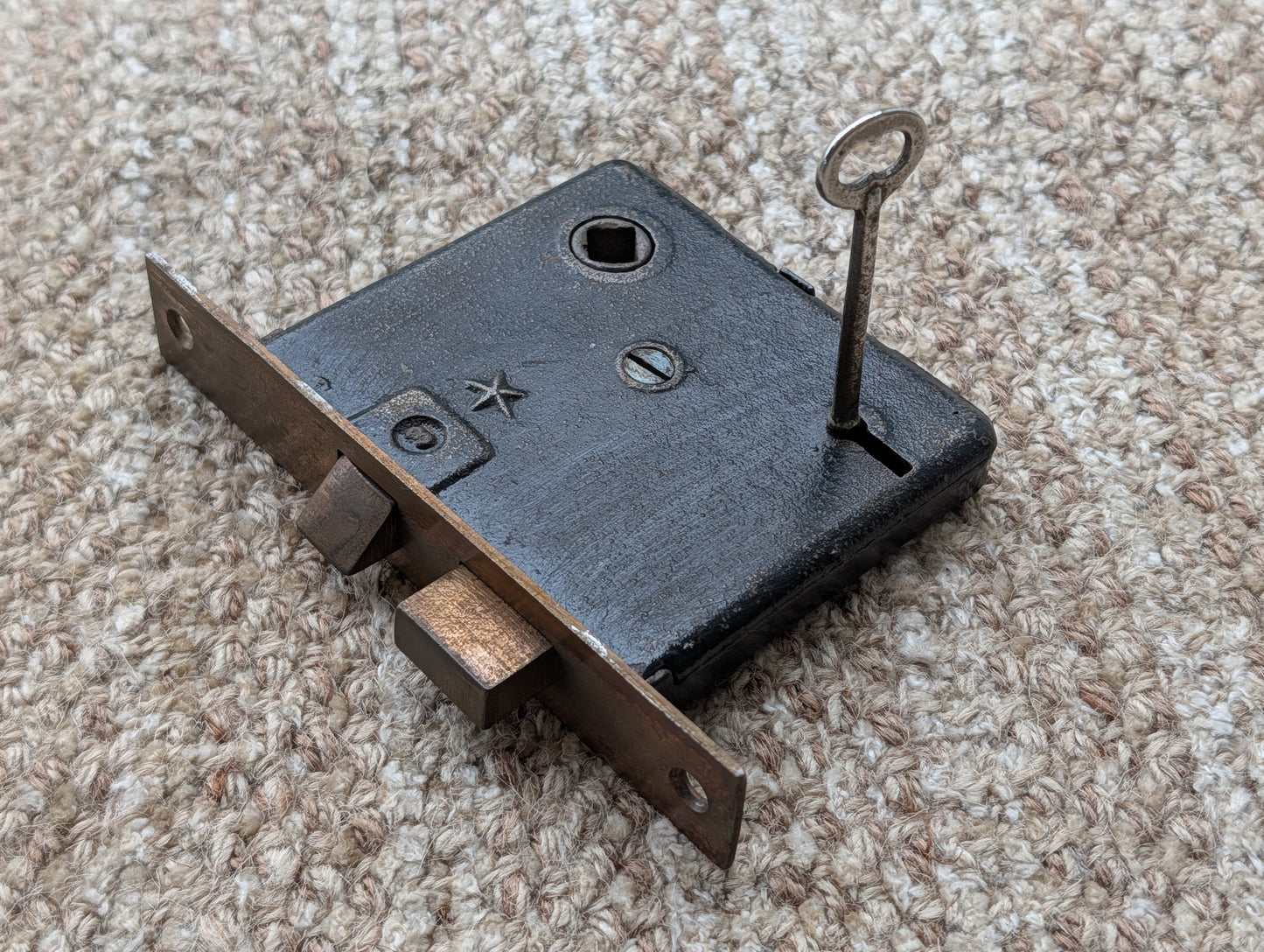 Antique Interior Mortise Lock Door Hardware With Key