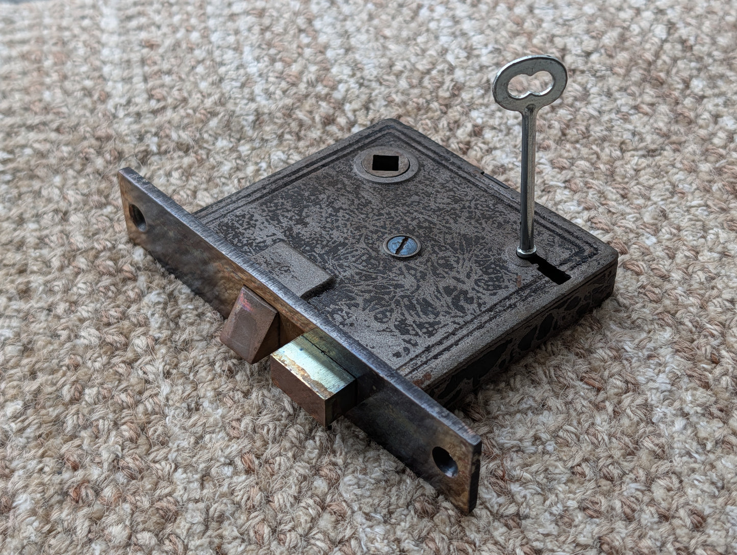 Antique Interior Mortise Lock Door Hardware With Key