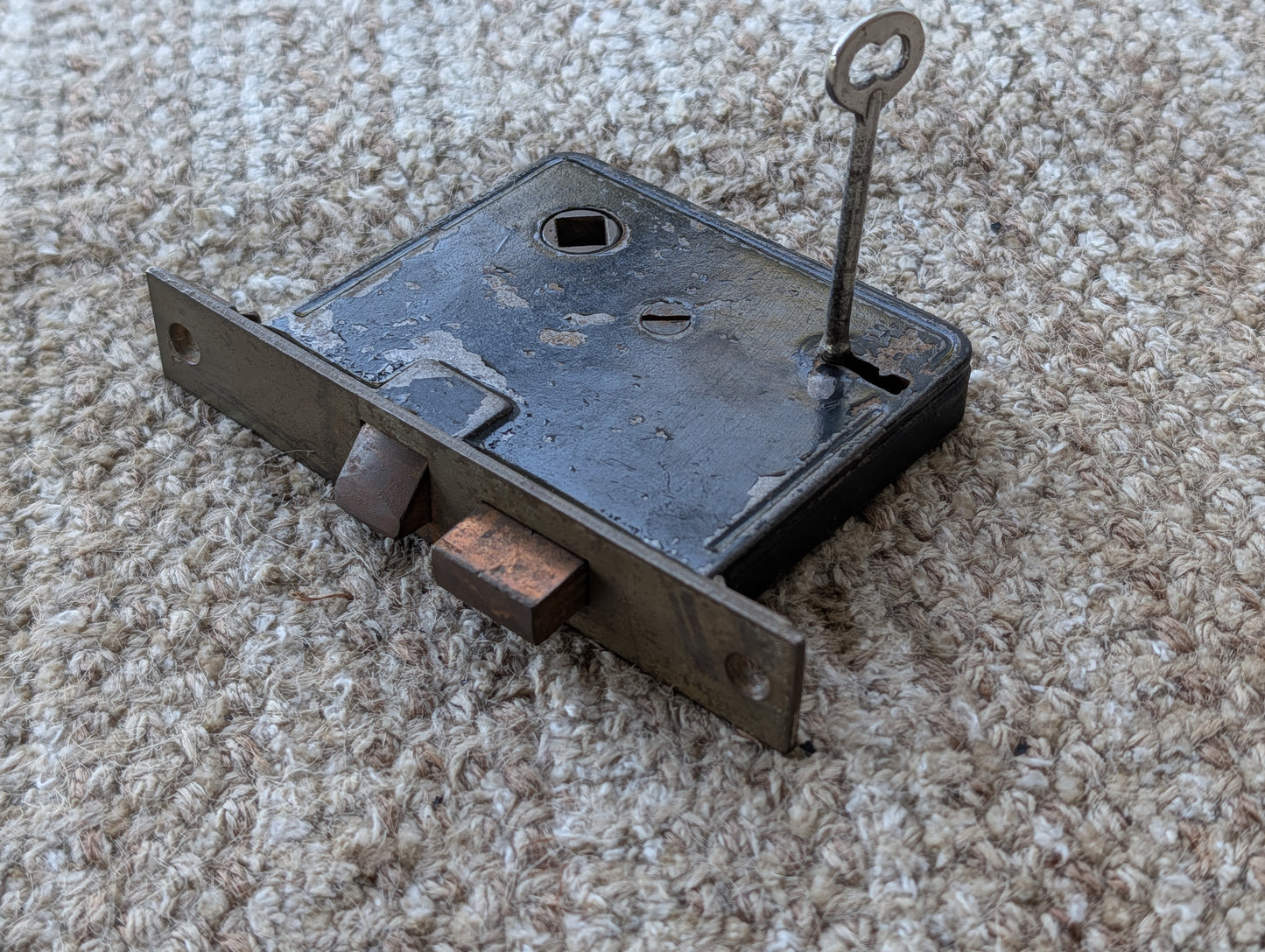 Antique Interior Mortise Lock Door Hardware With Key