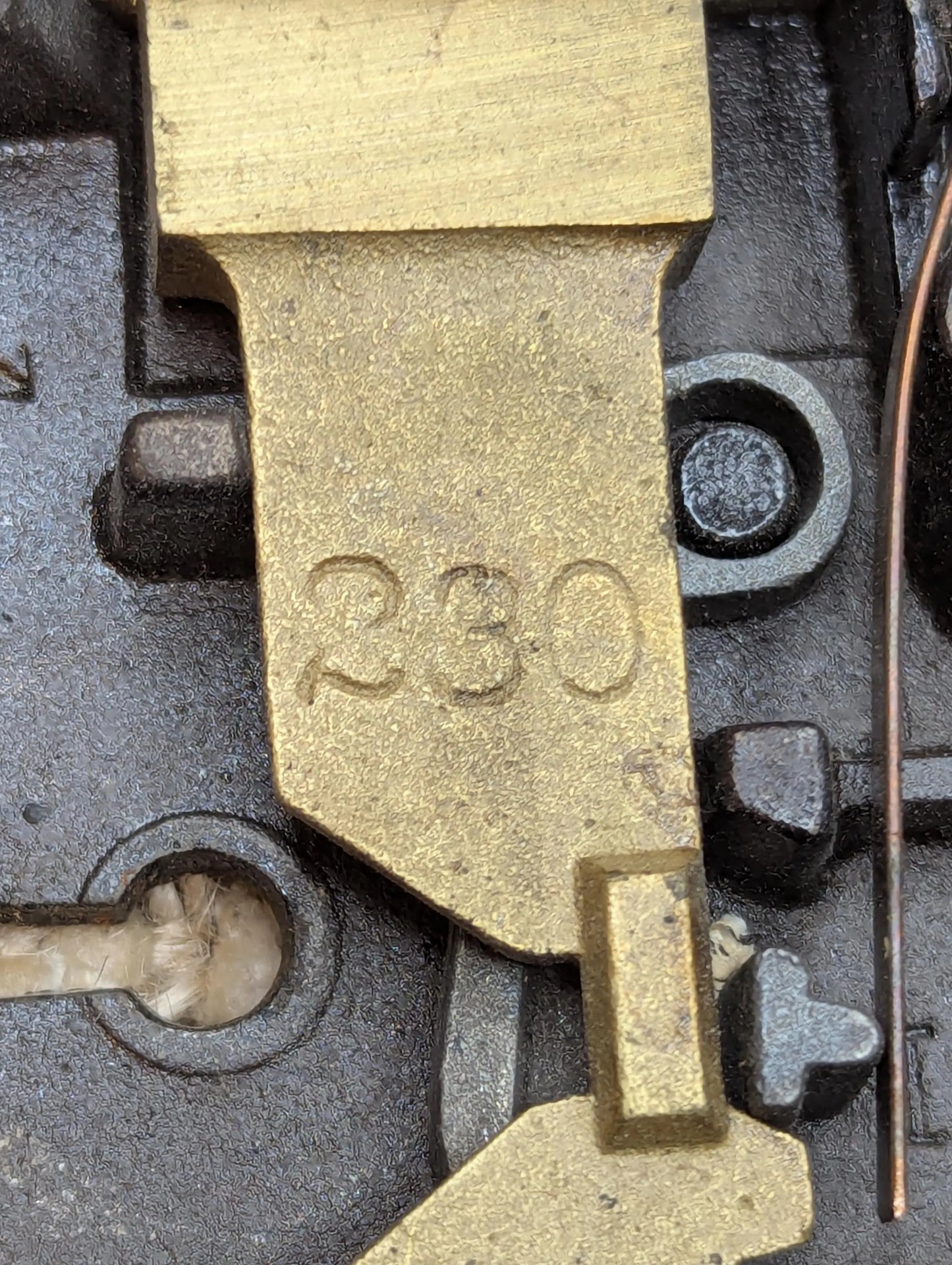 Antique Yale Mortise Lock Door Hardware #230 With Key And Strike Plate