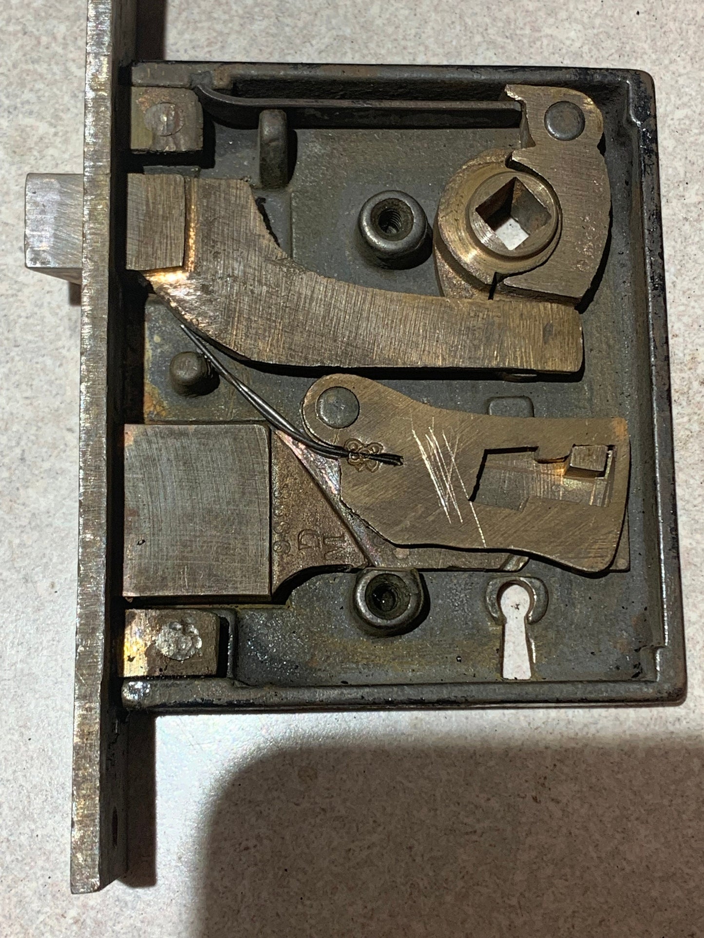 Antique Mortise Lock Door Hardware-SHANNON PHILA With Key