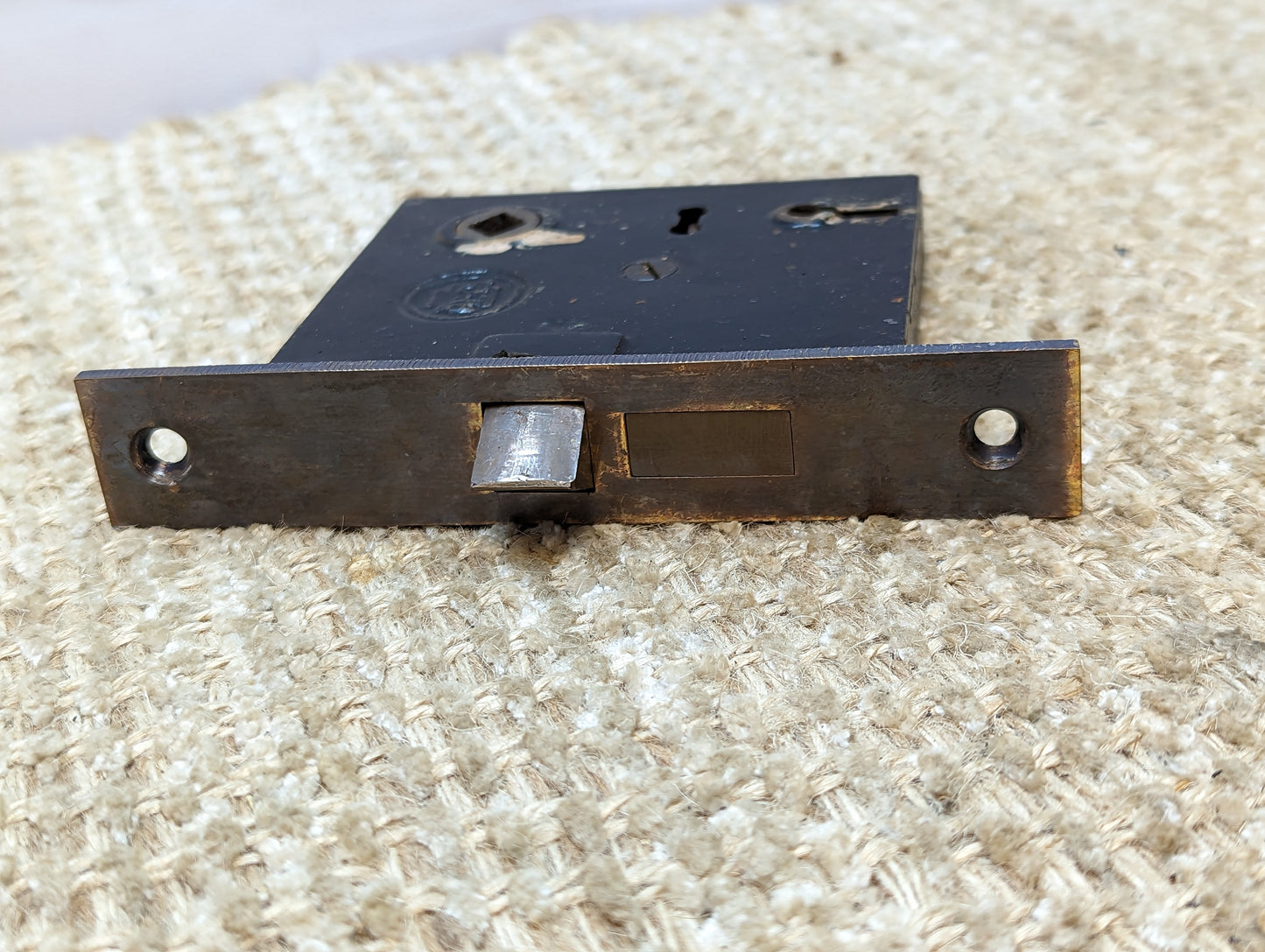 Antique RH Co. Interior Mortise Lock Door Hardware #01199 1/2