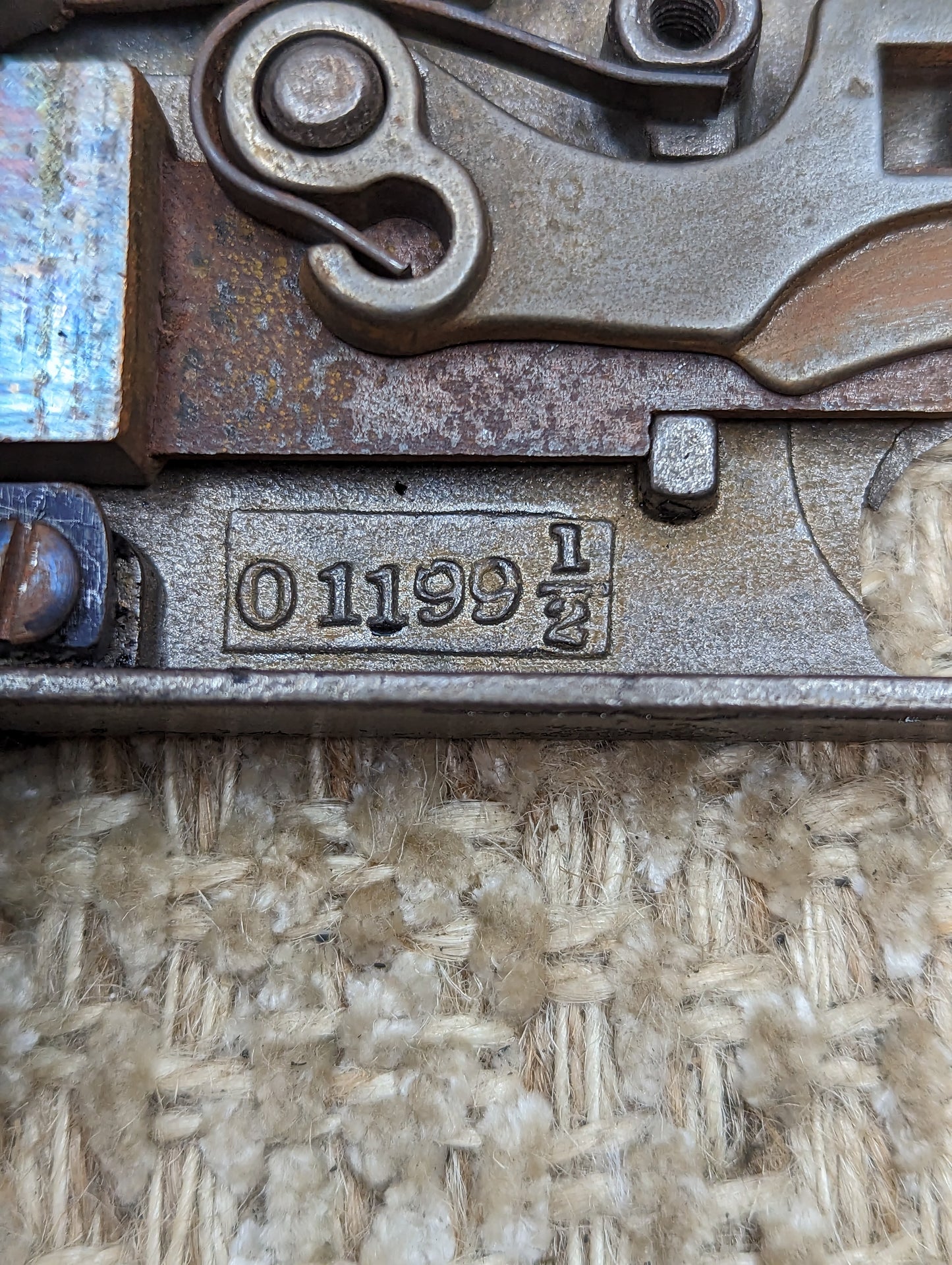 Antique RH Co. Interior Mortise Lock Door Hardware #01199 1/2