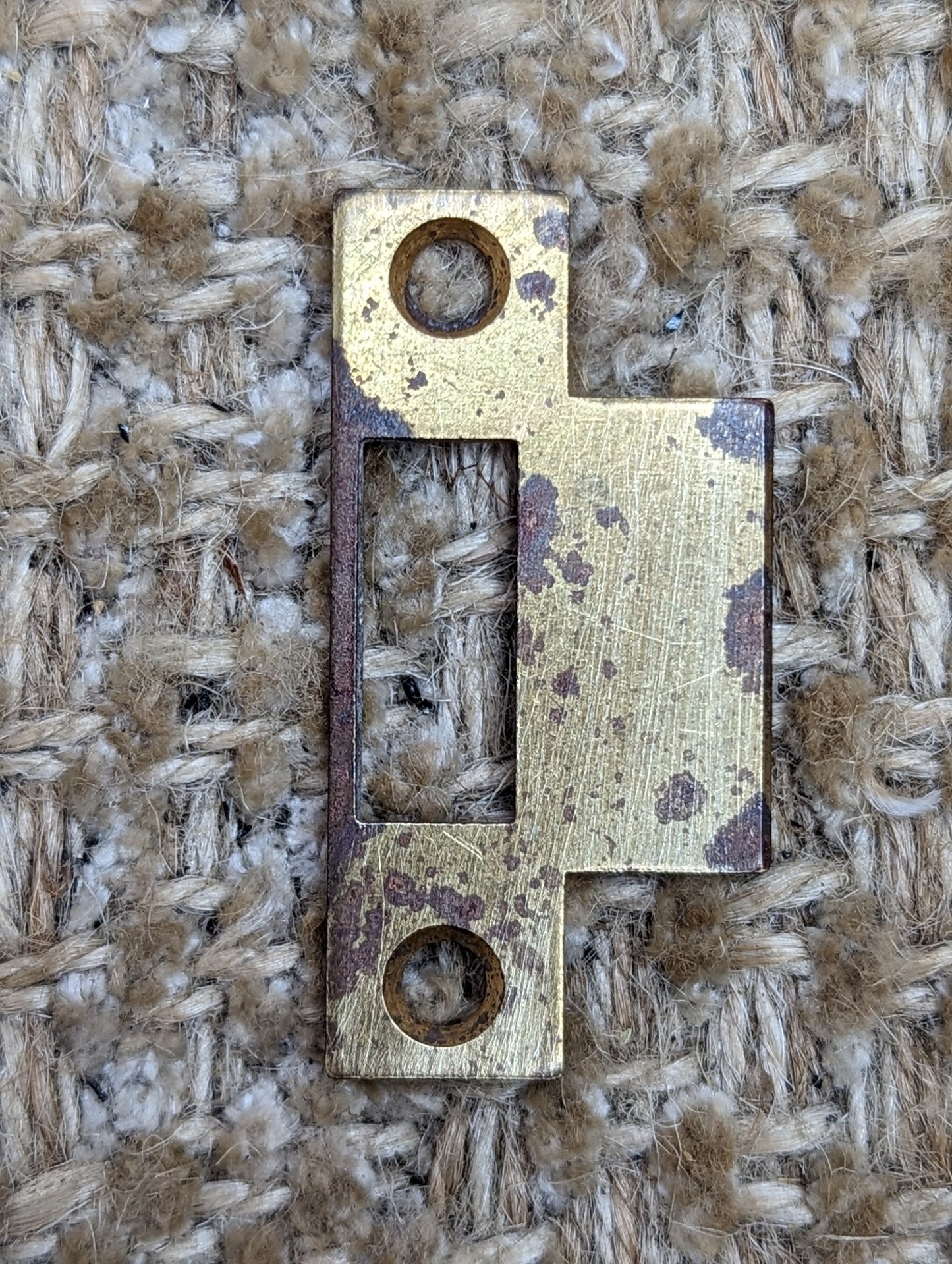 Antique Brass Strike Plate For Mortise Lock