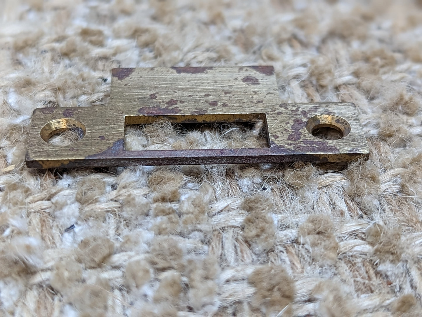 Antique Brass Strike Plate For Mortise Lock