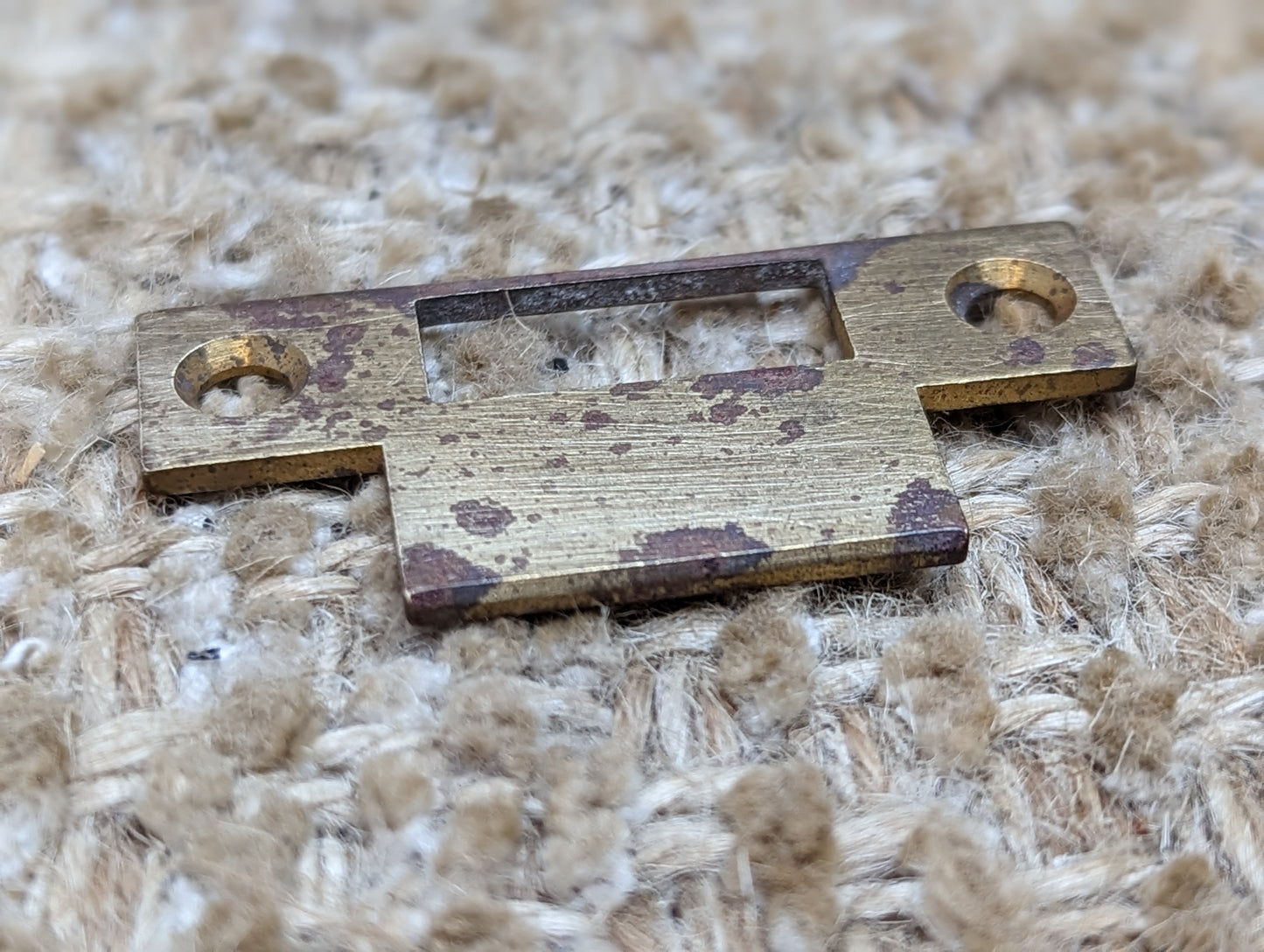 Antique Brass Strike Plate For Mortise Lock