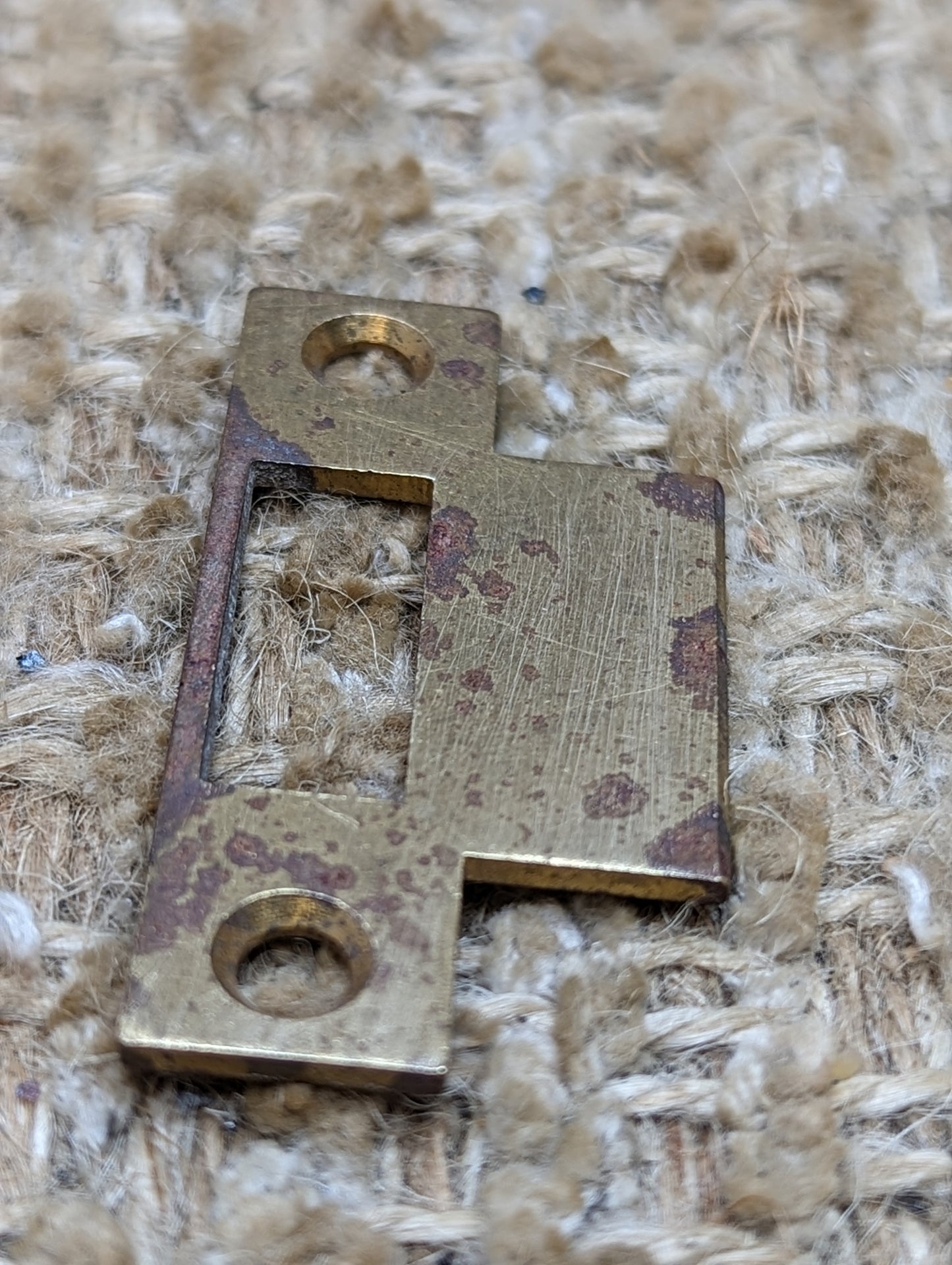 Antique Brass Strike Plate For Mortise Lock