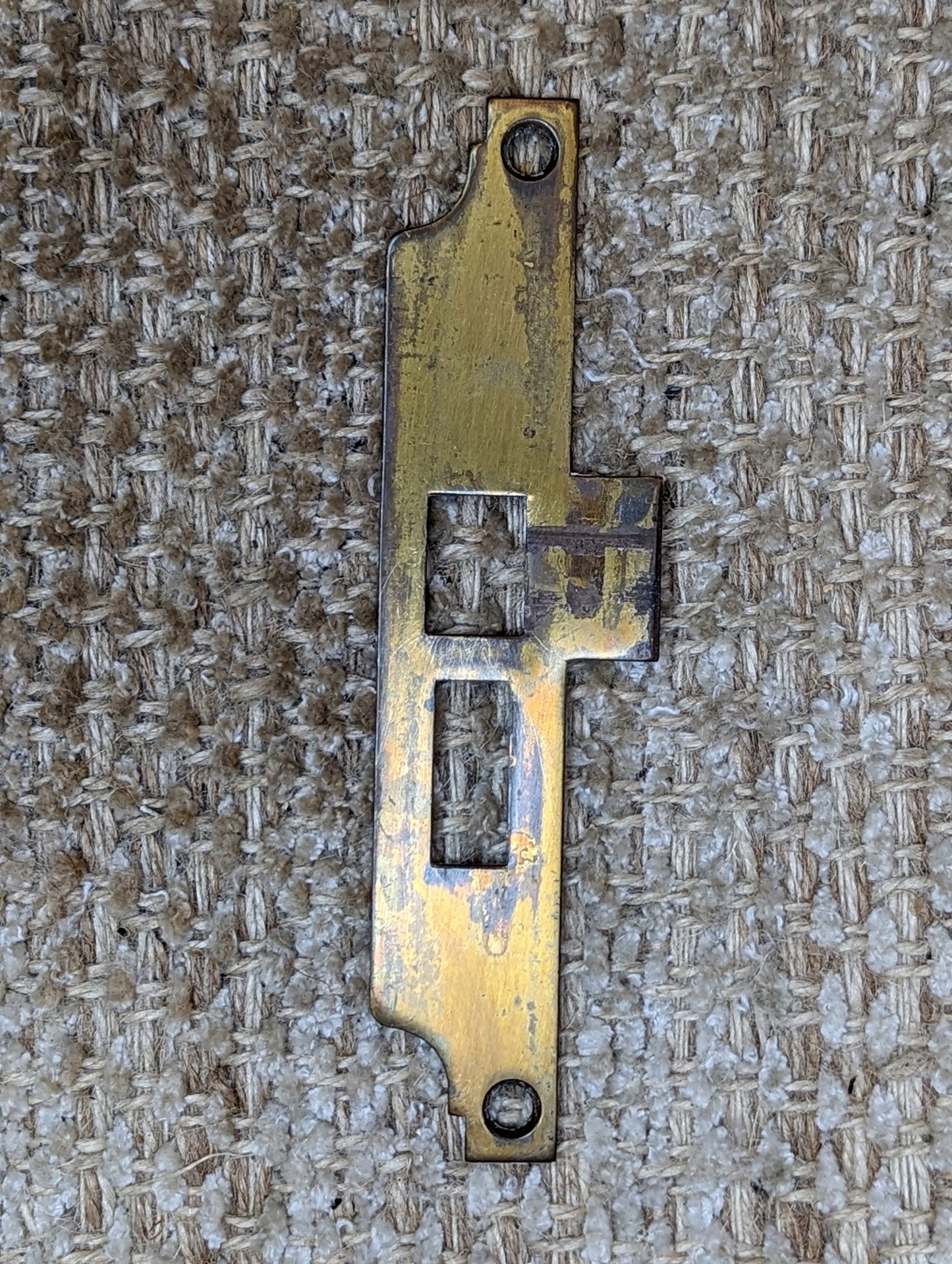 Antique Brass Strike Plate For Mortise Lock