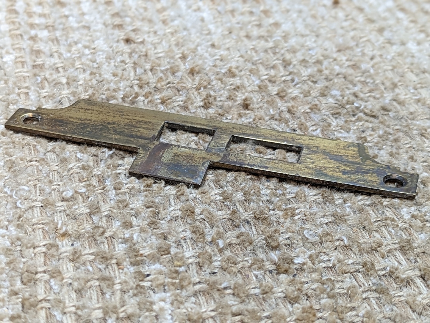 Antique Brass Strike Plate For Mortise Lock