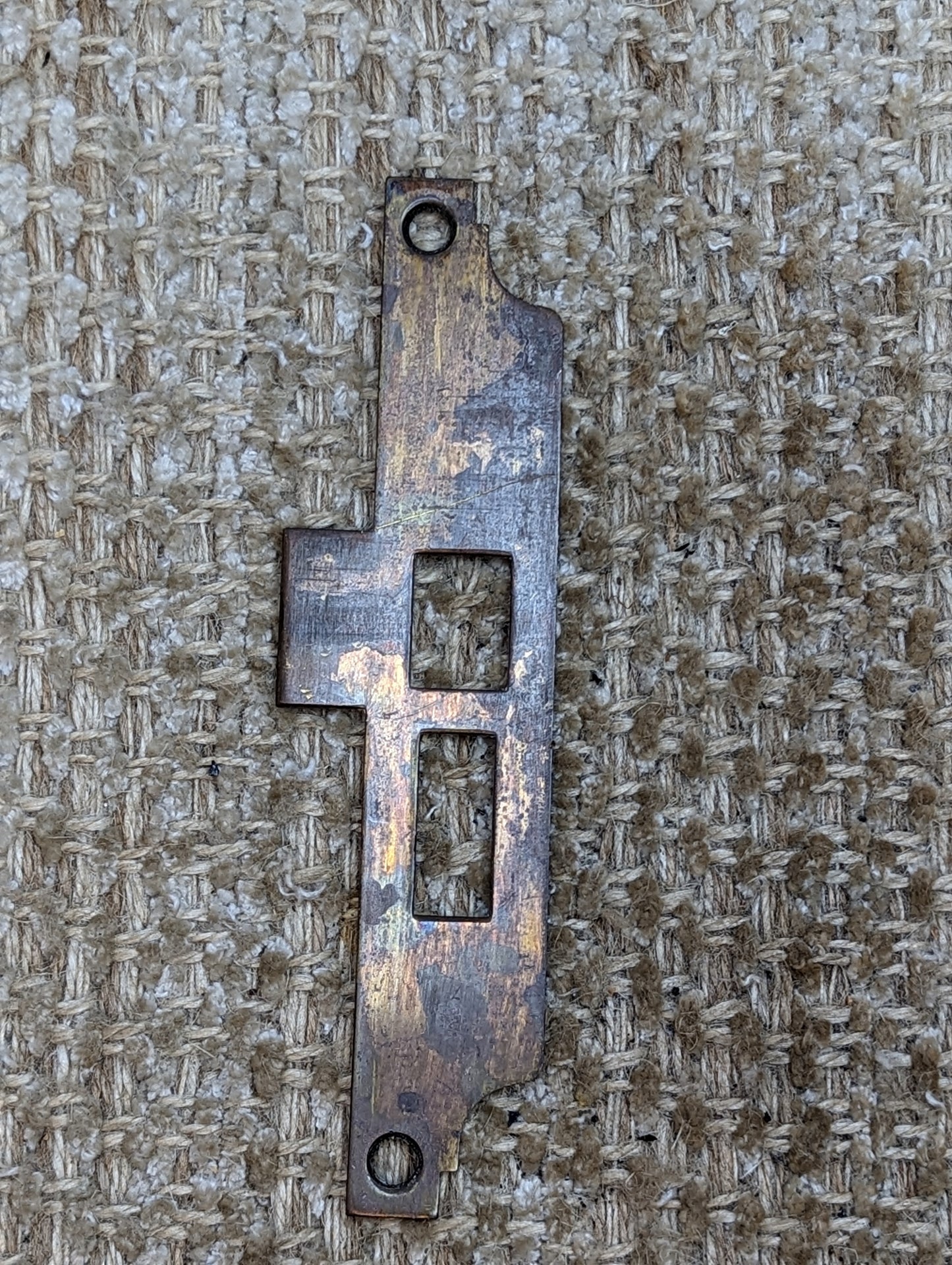 Antique Brass Strike Plate For Mortise Lock