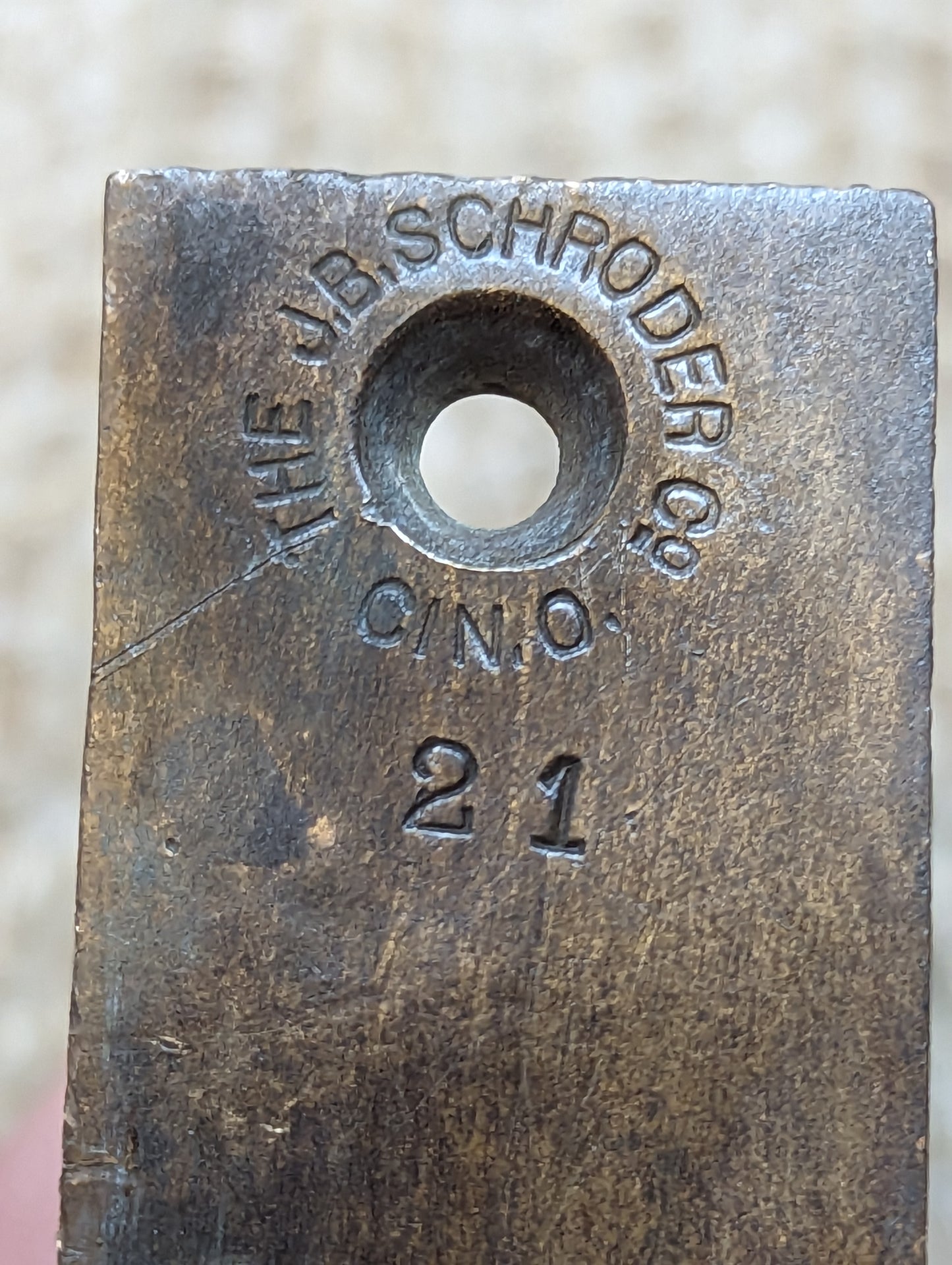 Antique J. B. Schroder Interior Mortise Lock Door Hardware #303