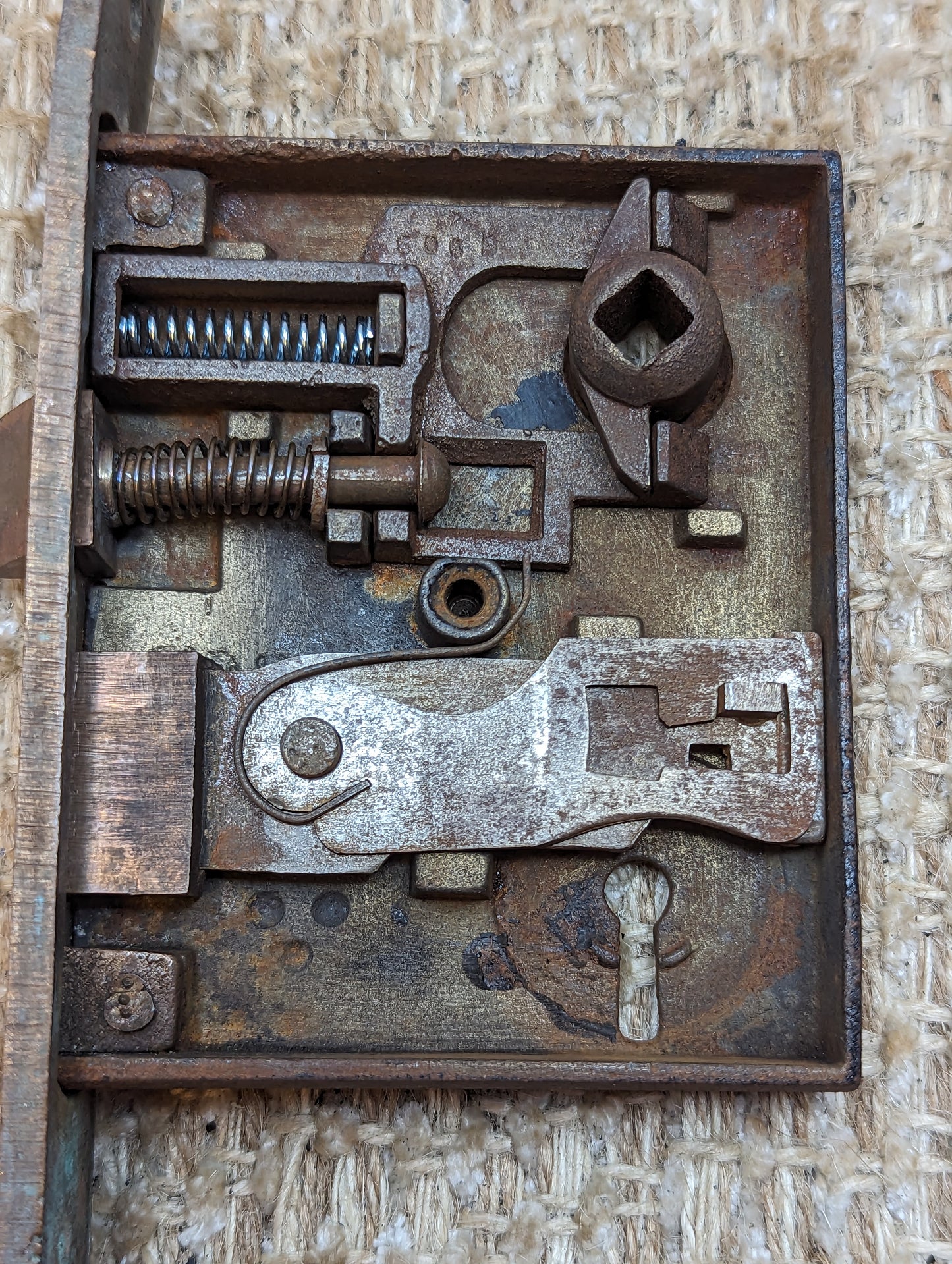 Antique J. B. Schroder Interior Mortise Lock Door Hardware #303