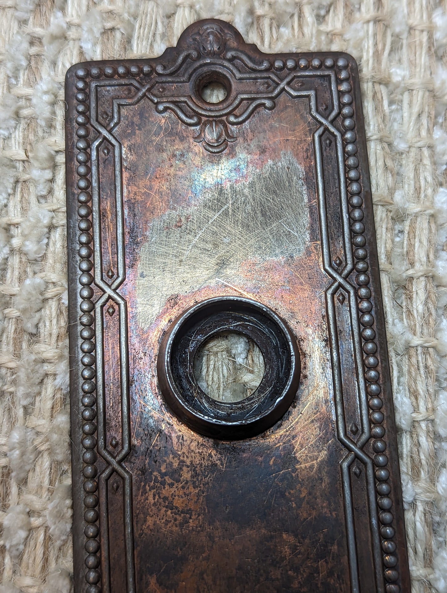 Antique Russell & Erwin  Interior Mortise Lock, Steel Door Knobs and Steel Door Knob Plates