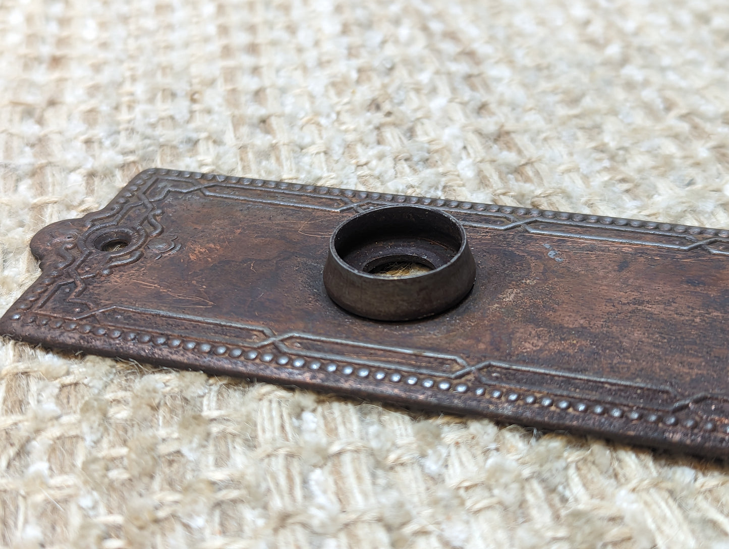 Antique Russell & Erwin  Interior Mortise Lock, Steel Door Knobs and Steel Door Knob Plates