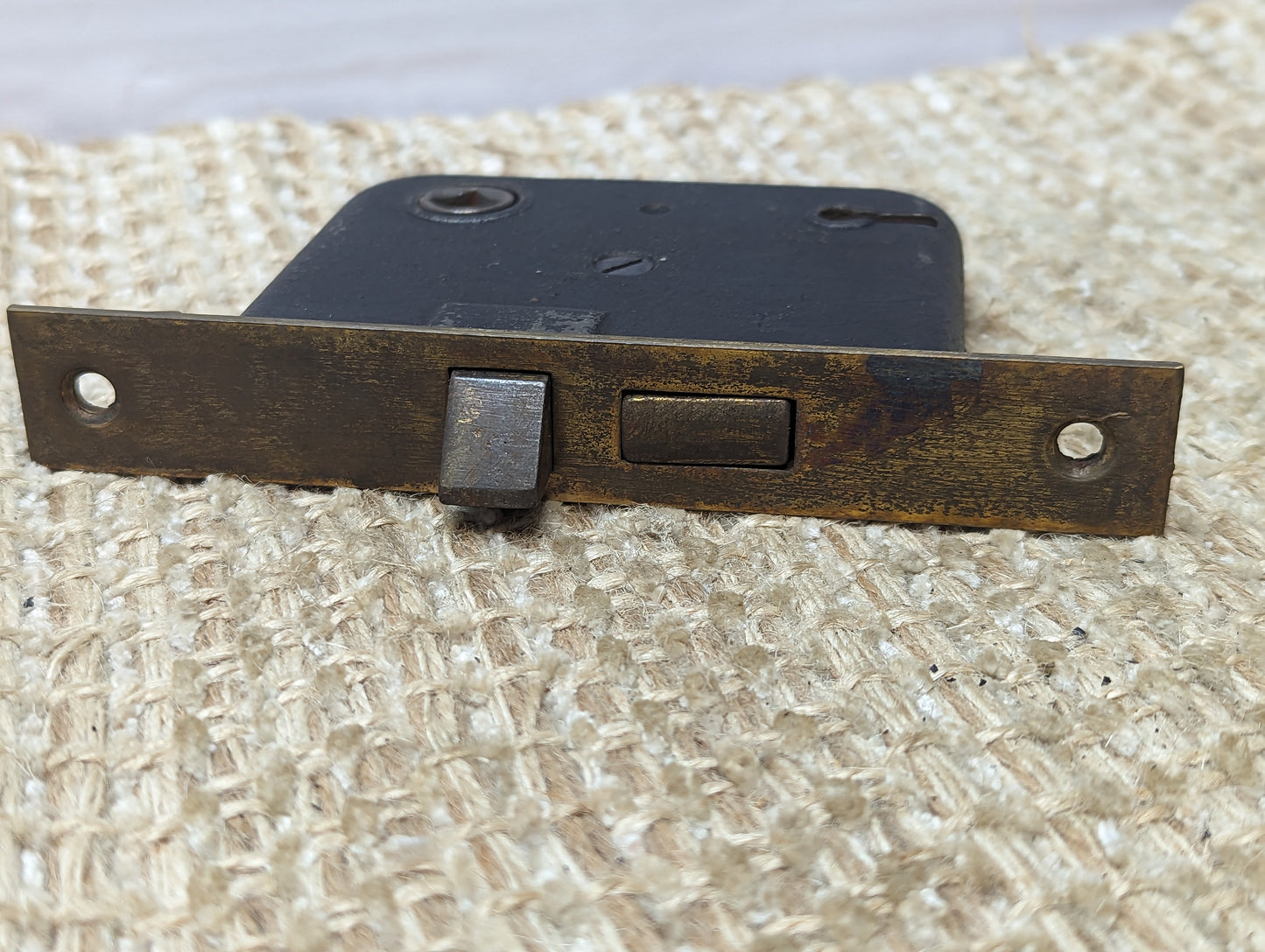 Antique Interior Mortise Lock With Key Door Hardware #3109