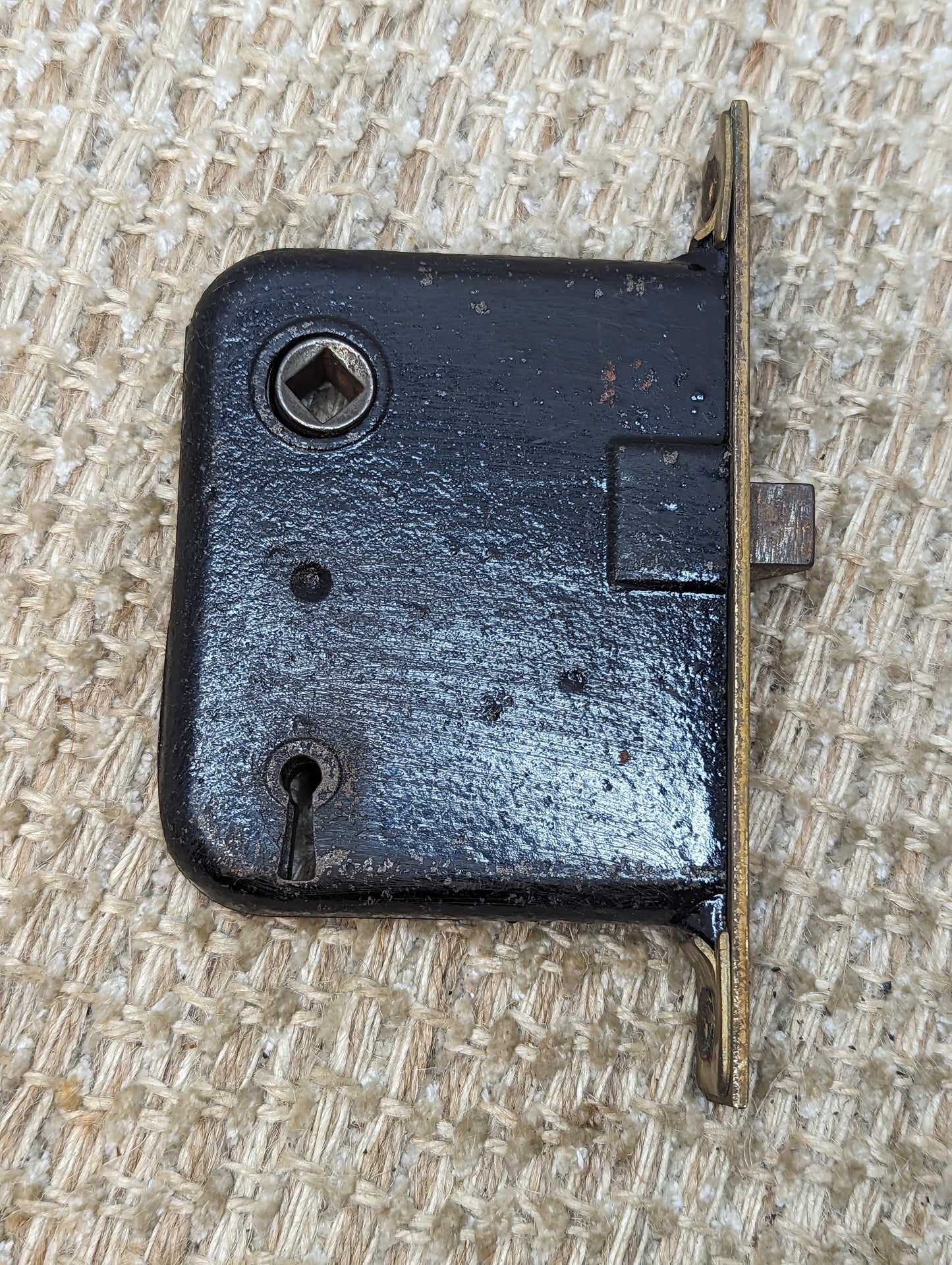 Antique Interior Mortise Lock With Key Door Hardware #3109