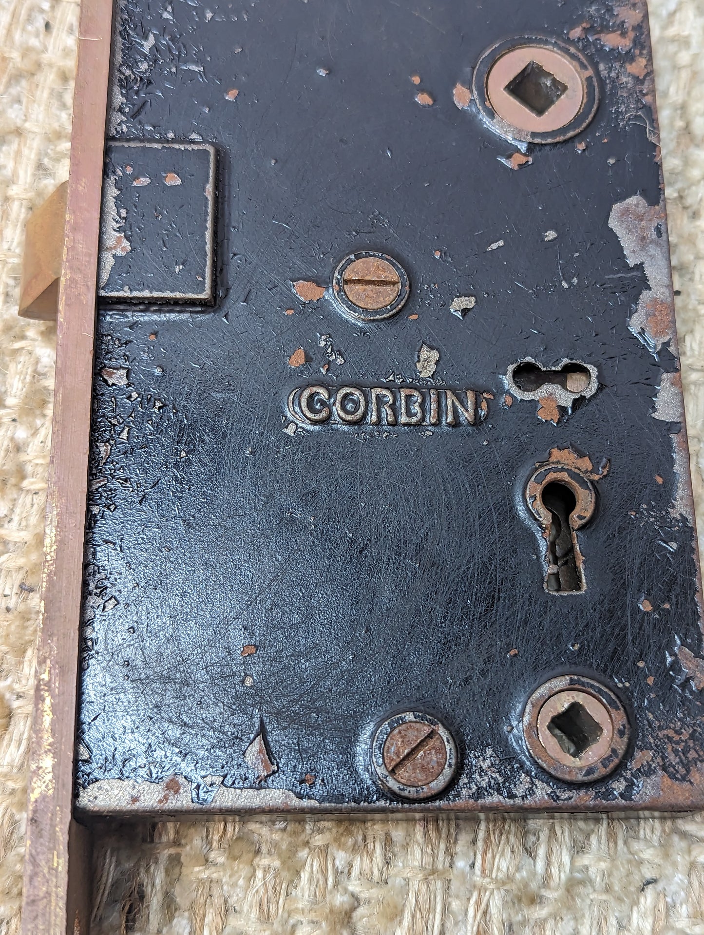 Antique Corbin Exterior Mortise Lock Door Hardware #228