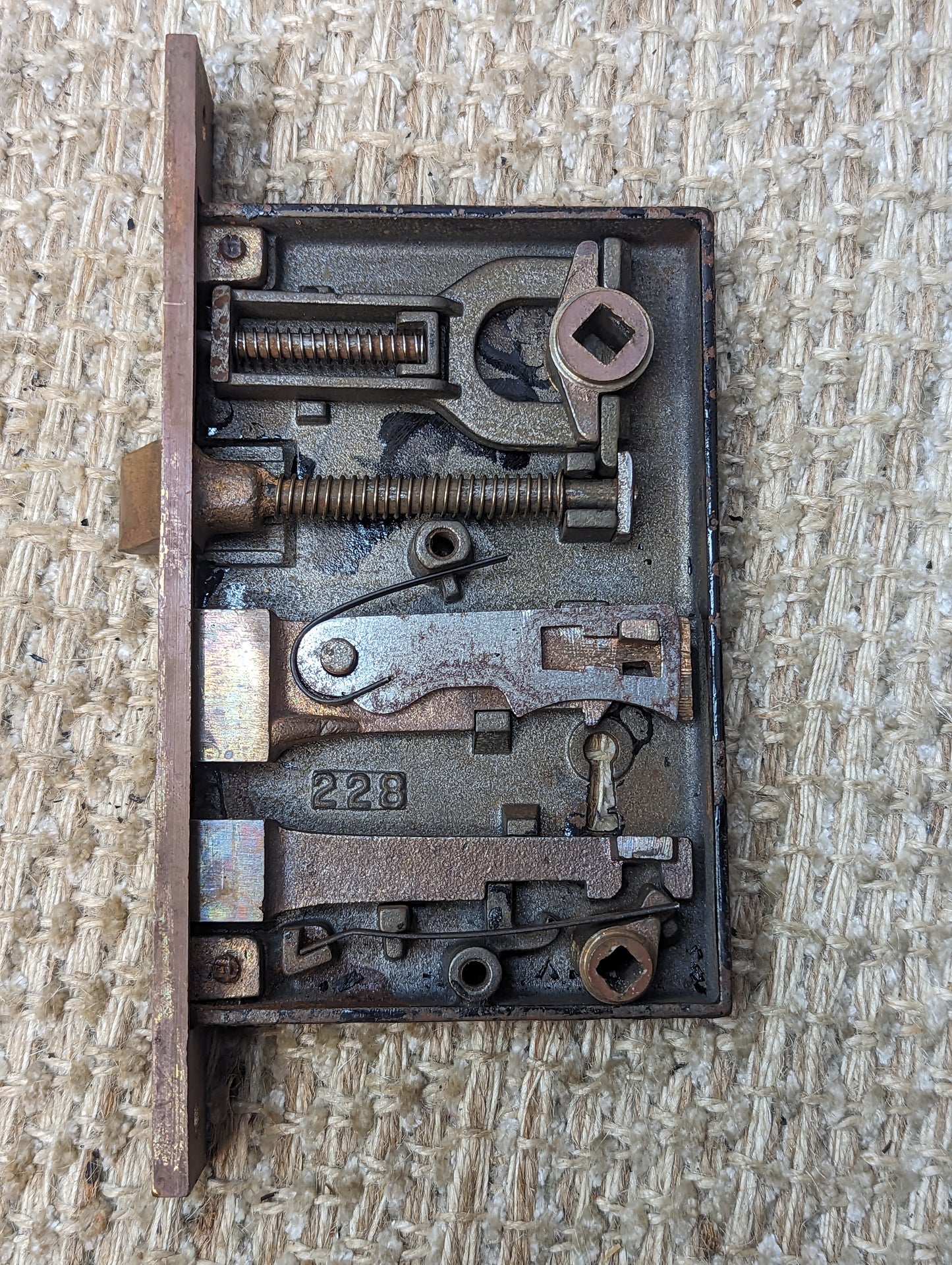 Antique Corbin Exterior Mortise Lock Door Hardware #228