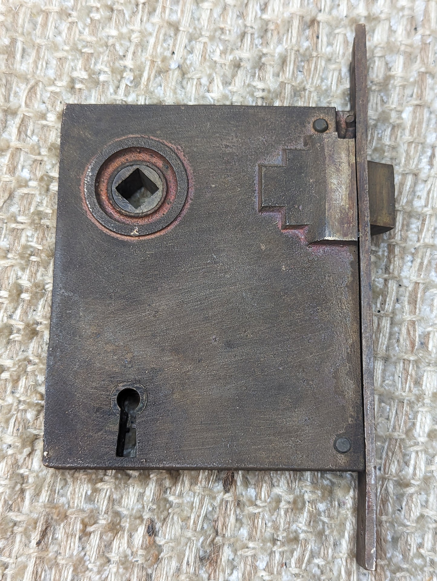 Antique Corbin Exterior Mortise Lock With Key Door Hardware #5550