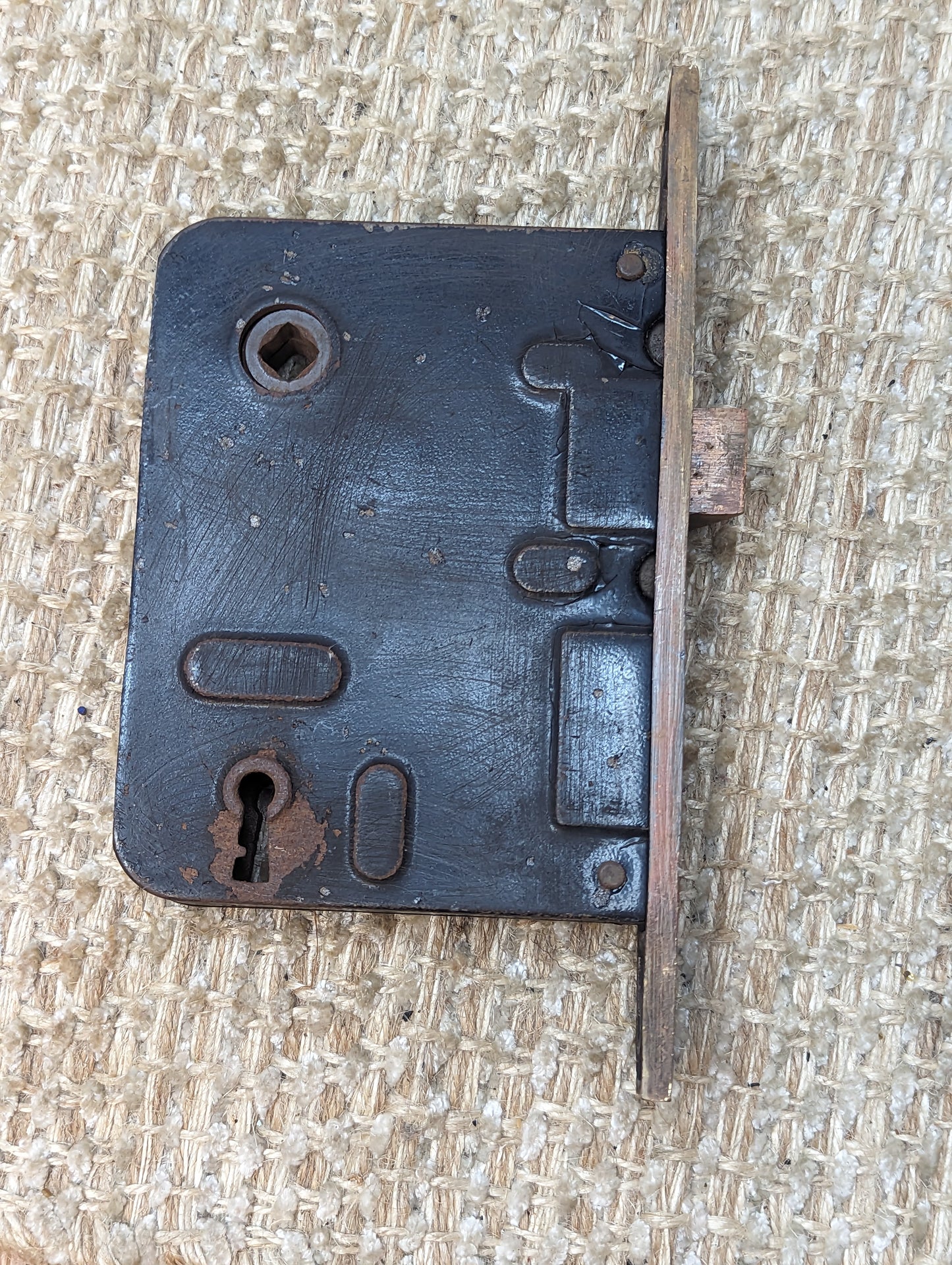 Antique Corbin Exterior Mortise Lock With Key Door Hardware #1250