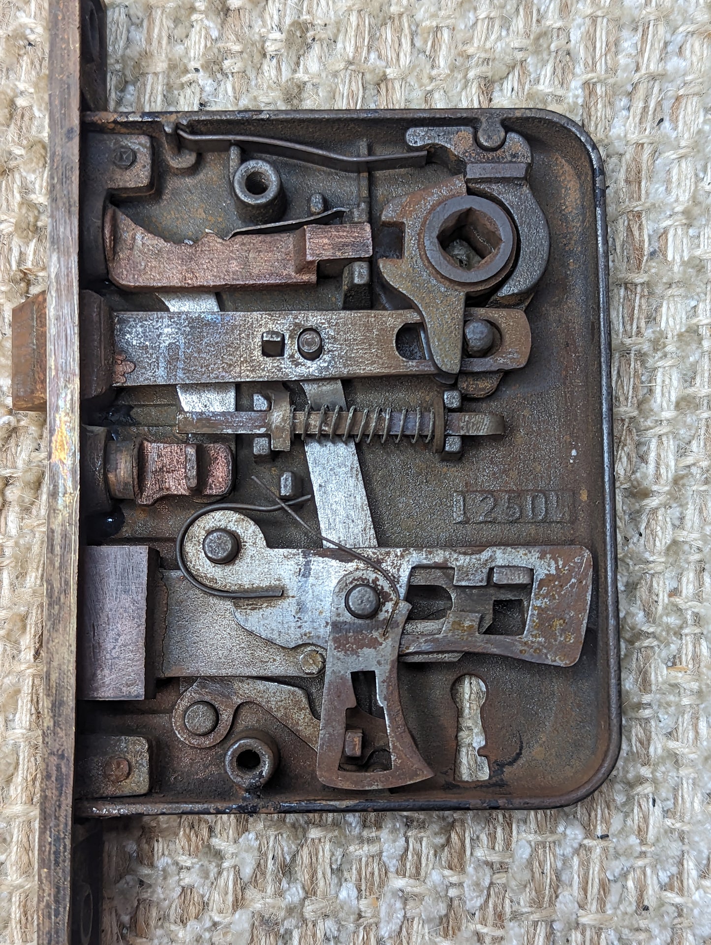 Antique Corbin Exterior Mortise Lock With Key Door Hardware #1250