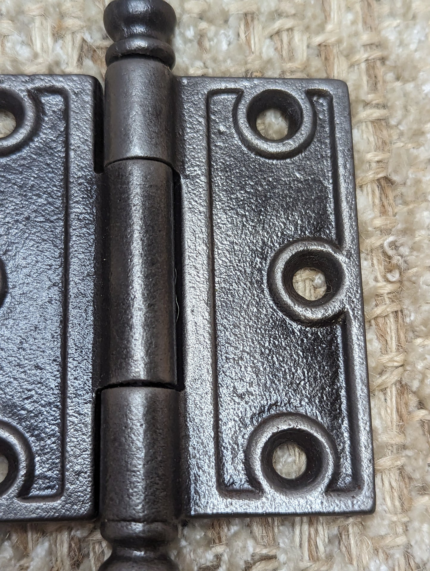 3" x 3" Antique Cast Iron Steeple Hinge