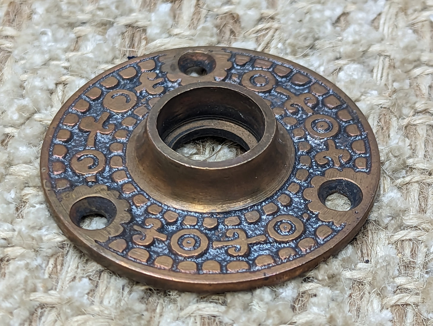 Cast Brass Or Bronze Knob Rosette Escutcheon