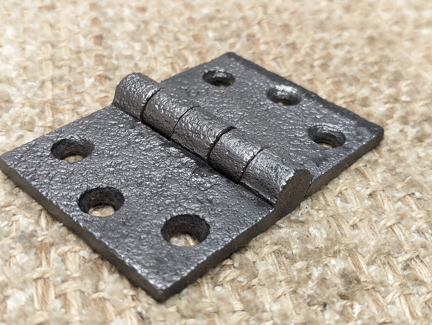 3 3/4" x 2 1/2" Antique Cast Iron Butt Hinge