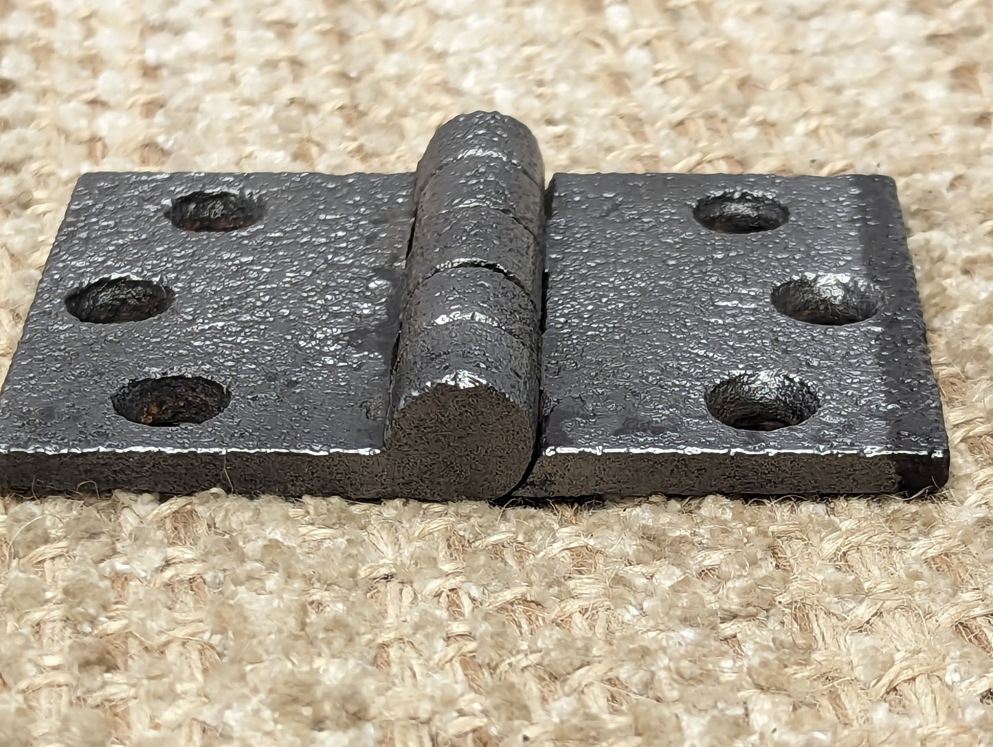 3 3/4" x 2 1/2" Antique Cast Iron Butt Hinge