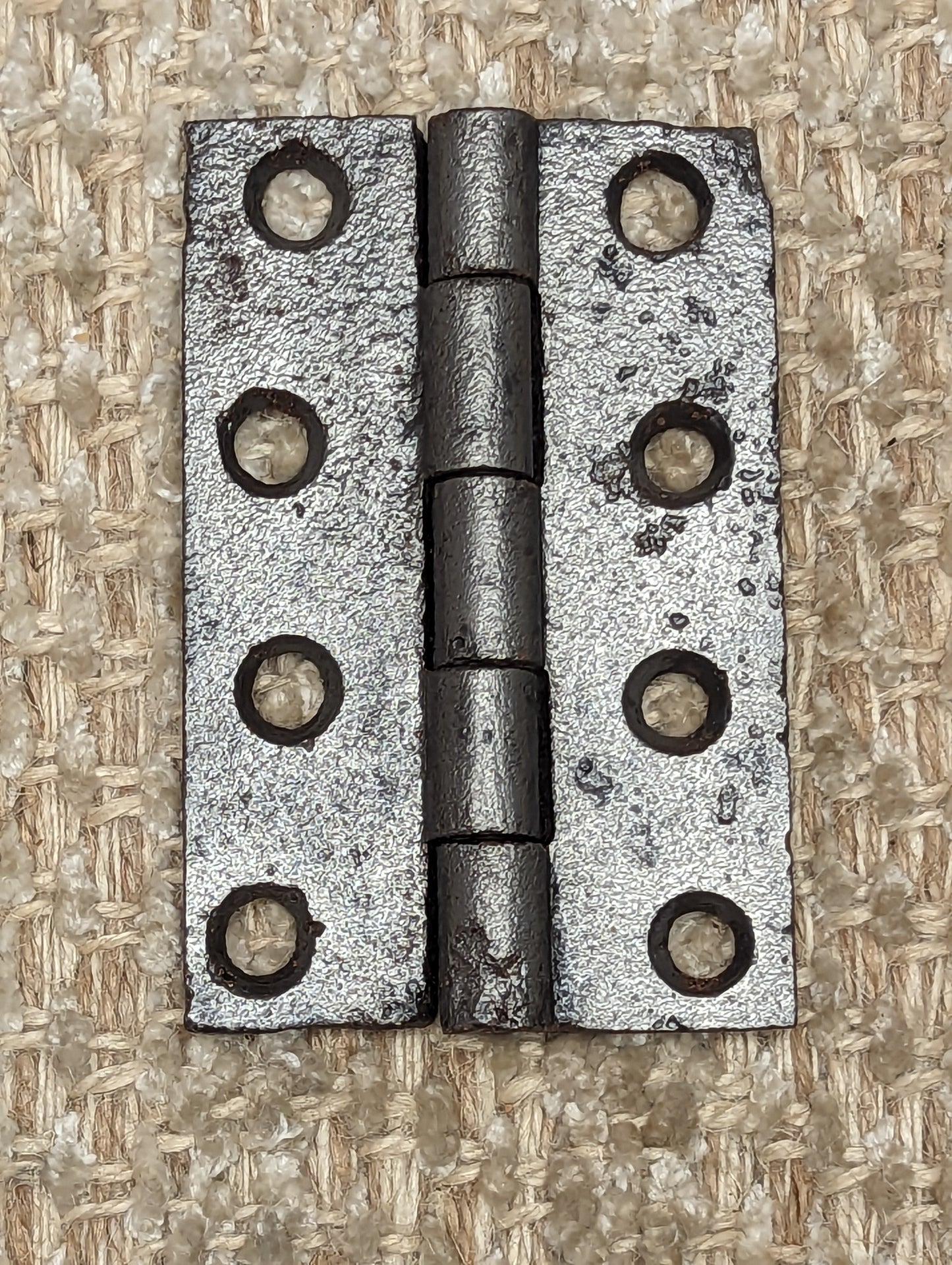 2 1/4" x 3 3/4" Antique Cast Iron Butt Hinge