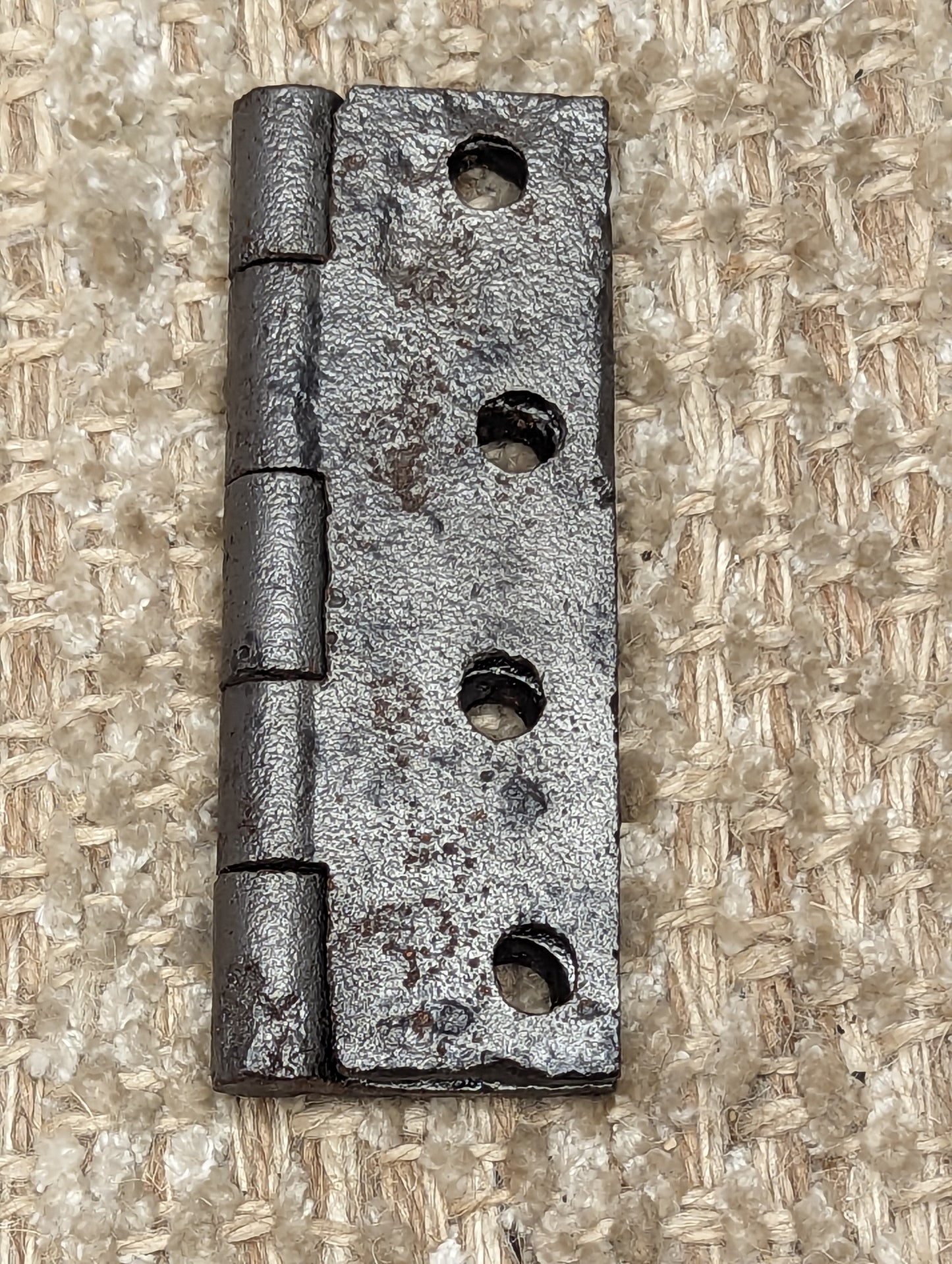 2 1/4" x 3 3/4" Antique Cast Iron Butt Hinge