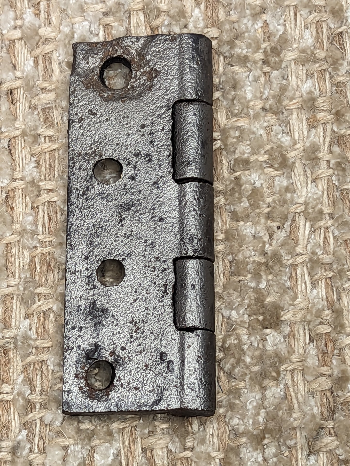 2 1/4" x 3 3/4" Antique Cast Iron Butt Hinge