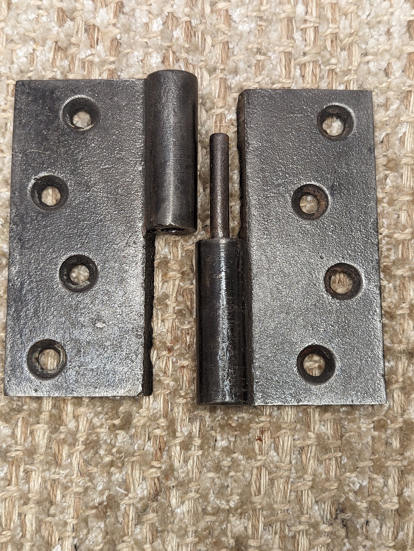 4" x 4" Antique Cast Iron Left Lift Off Hinge