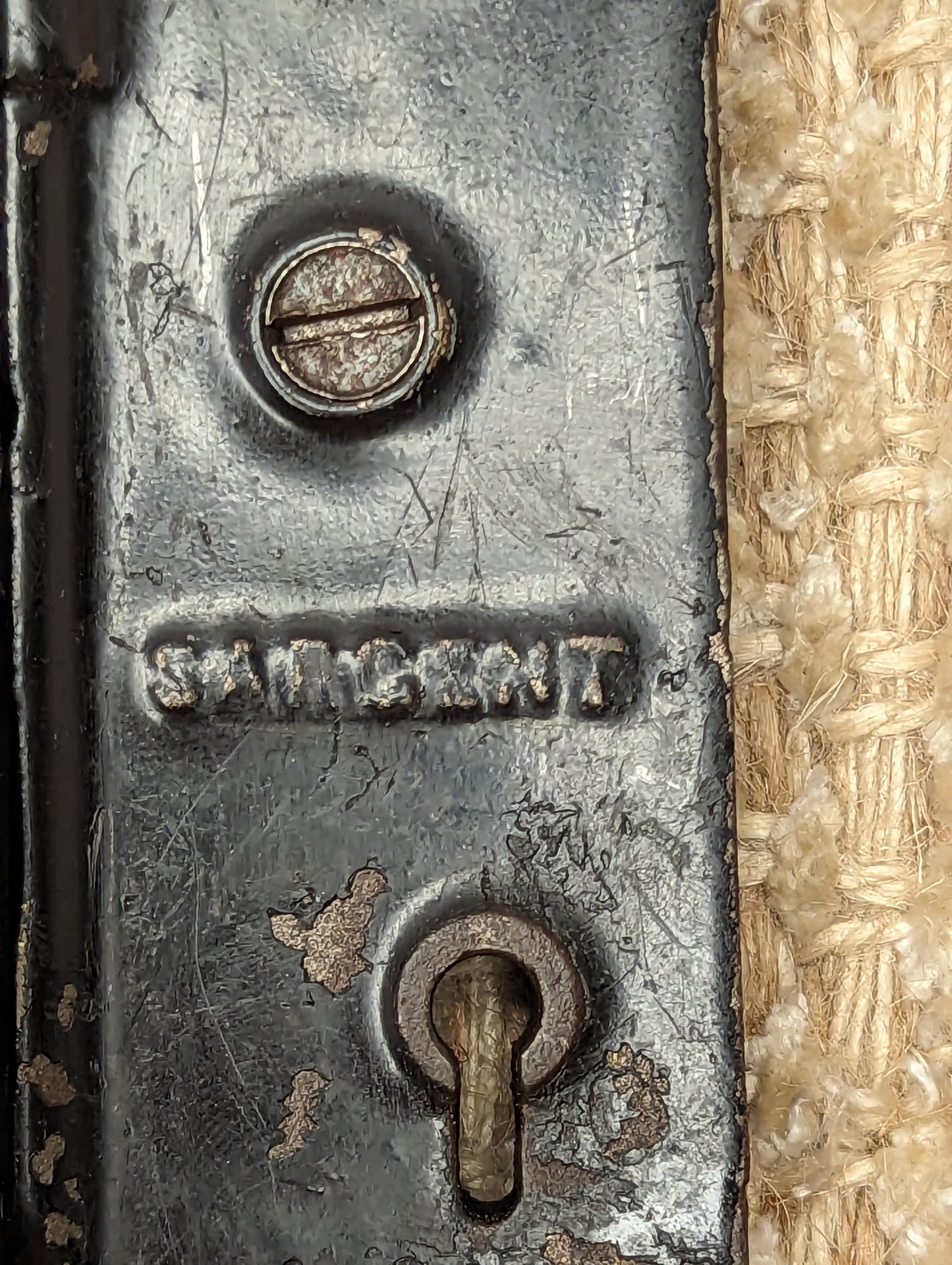 Antique Sargent Rabbeted Interior Mortise Lock Door Hardware #5087