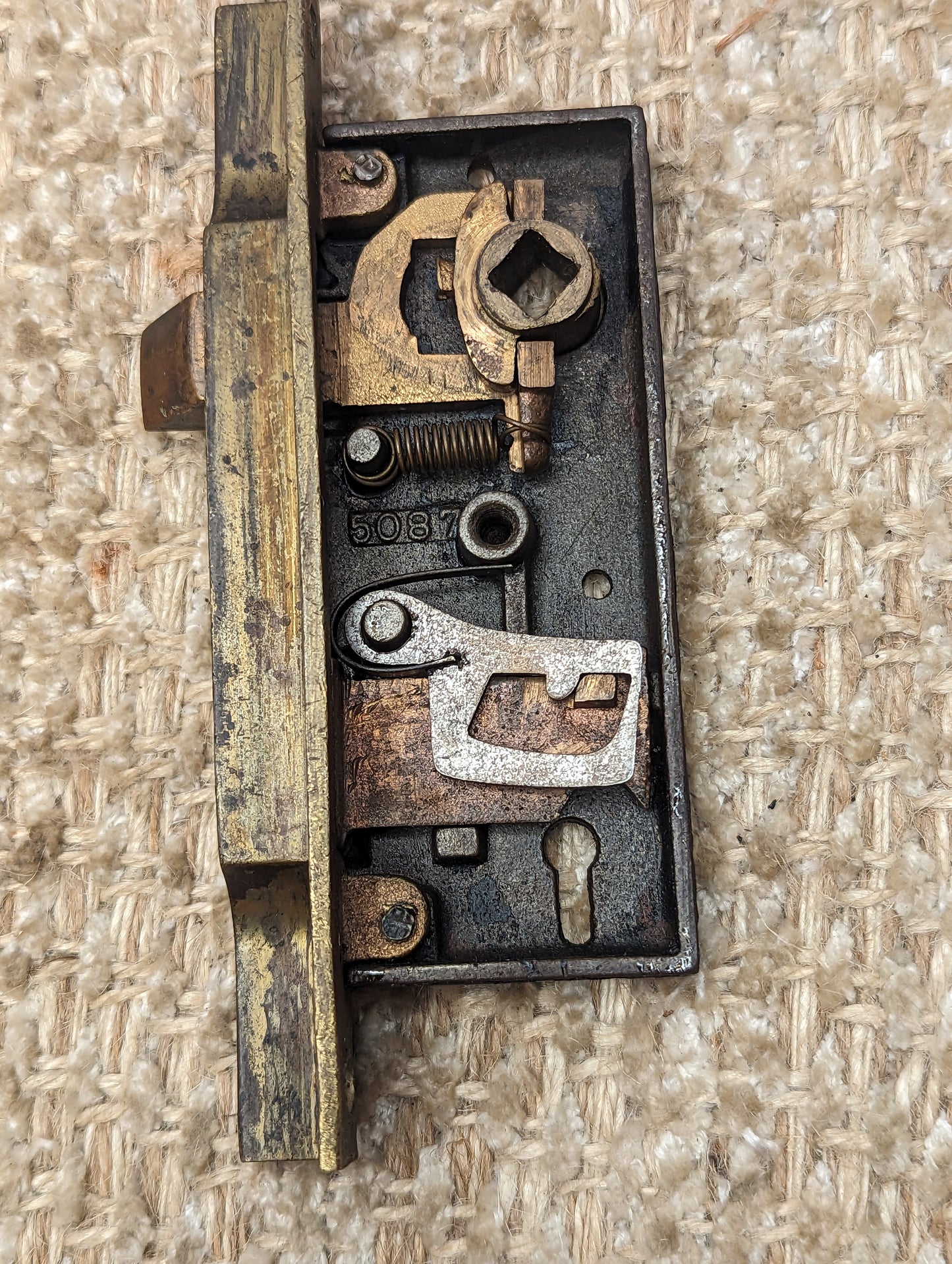 Antique Sargent Rabbeted Interior Mortise Lock Door Hardware #5087