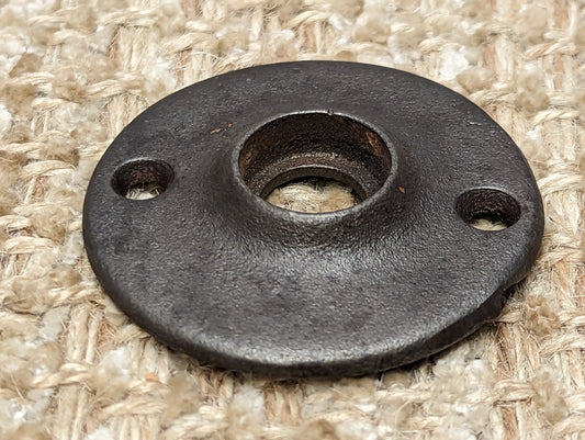 2 1/16" Antique Cast Iron Rosette Escutcheon For Door Knob