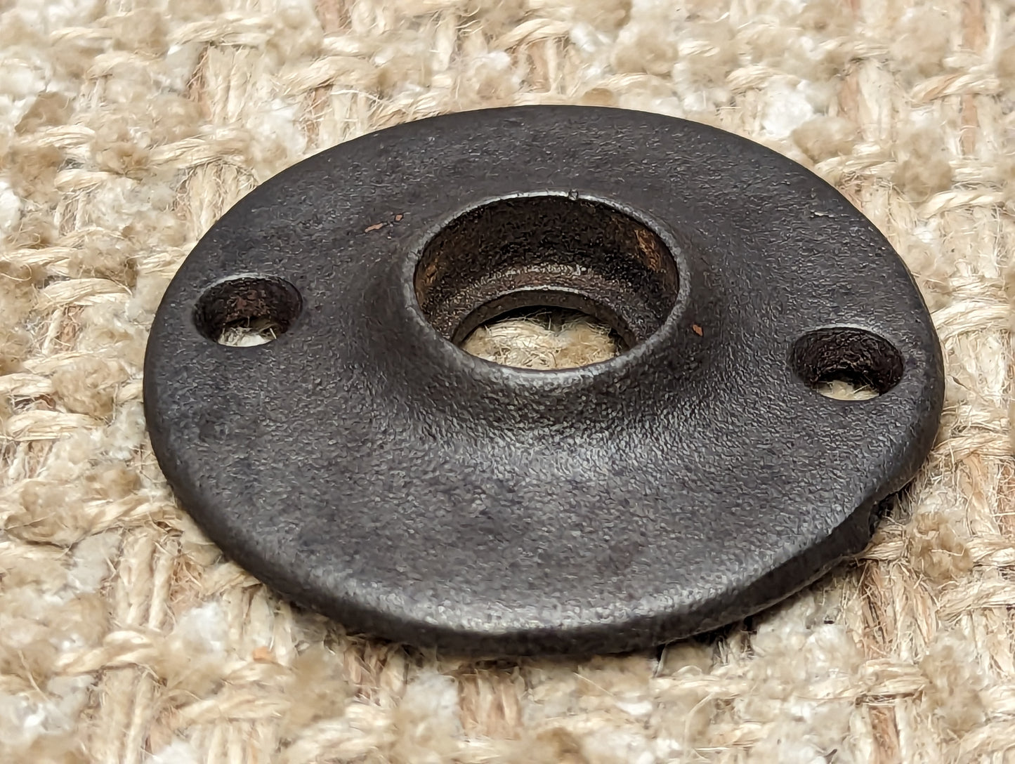 1 7/8" Antique Cast Iron Rosette Escutcheon For Door Knob