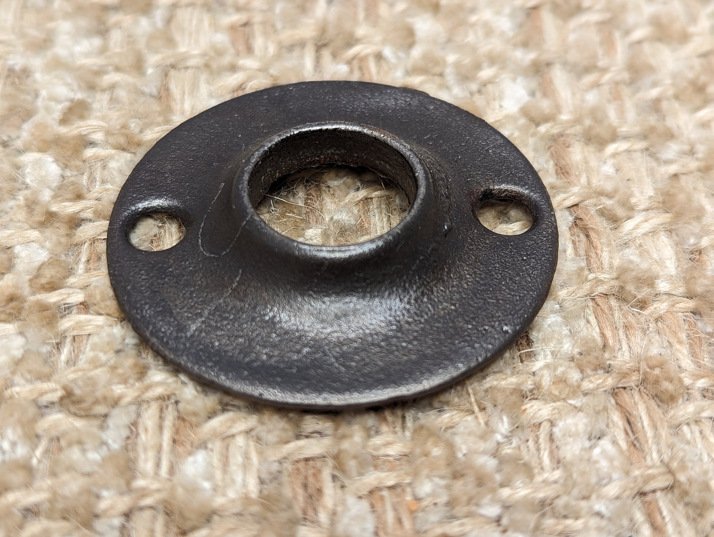 1 7/8" Antique Cast Iron Rosette Escutcheon For Door Knob