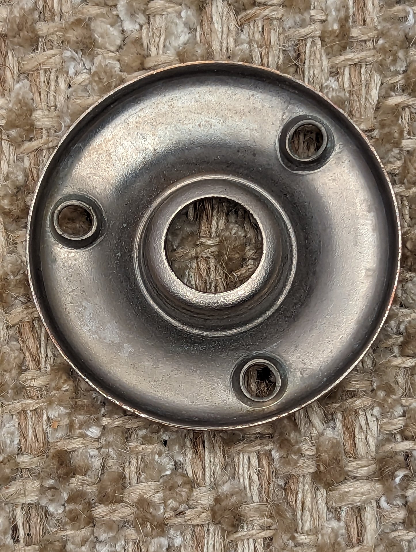 2 1/16" Antique Nickel Plated Rosette Escutcheon For Door Knob