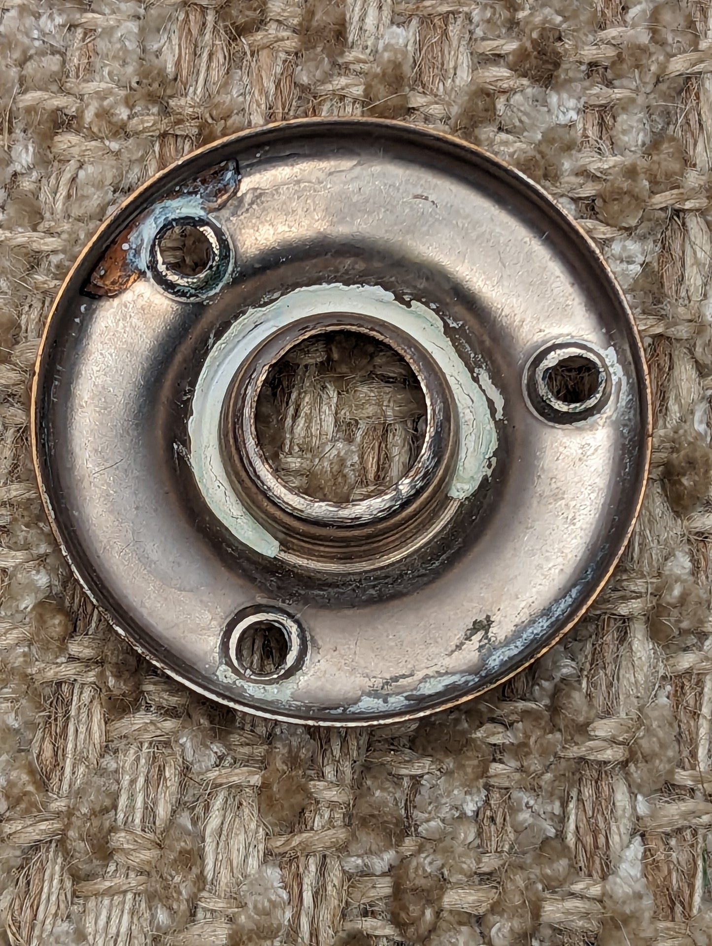 2 1/16" Antique Nickel Plated Rosette Escutcheon For Door Knob