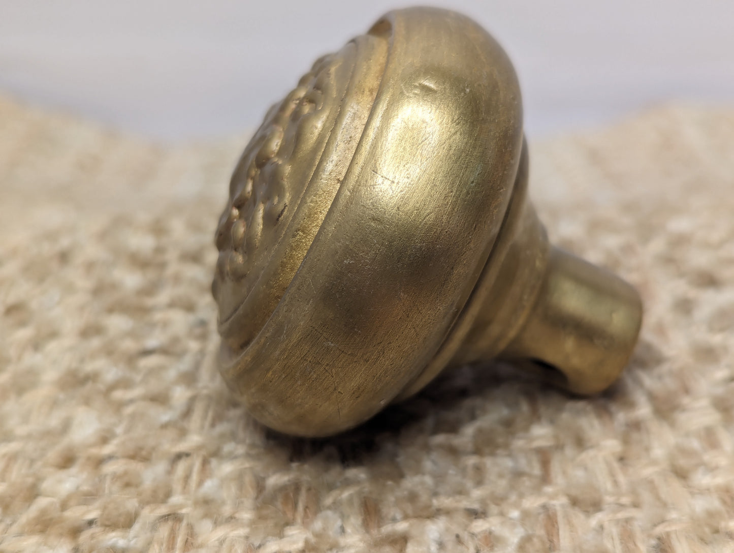 Antique Art Nouveau Decorative Brass Door Knob Early 1900's