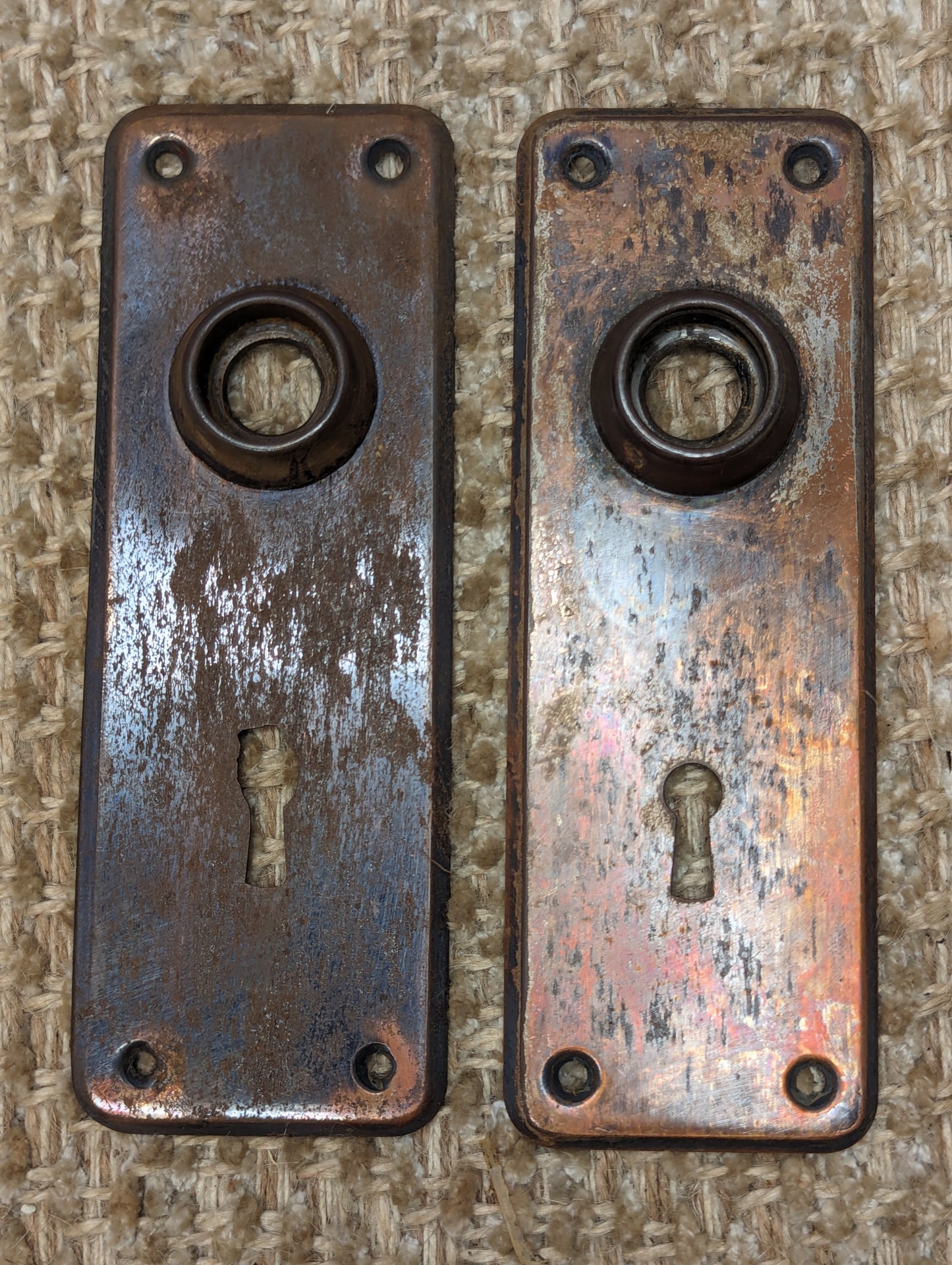 Antique Interior Mortise Lock, Steel Door Knobs, Door Knob Plates & Strike Plate